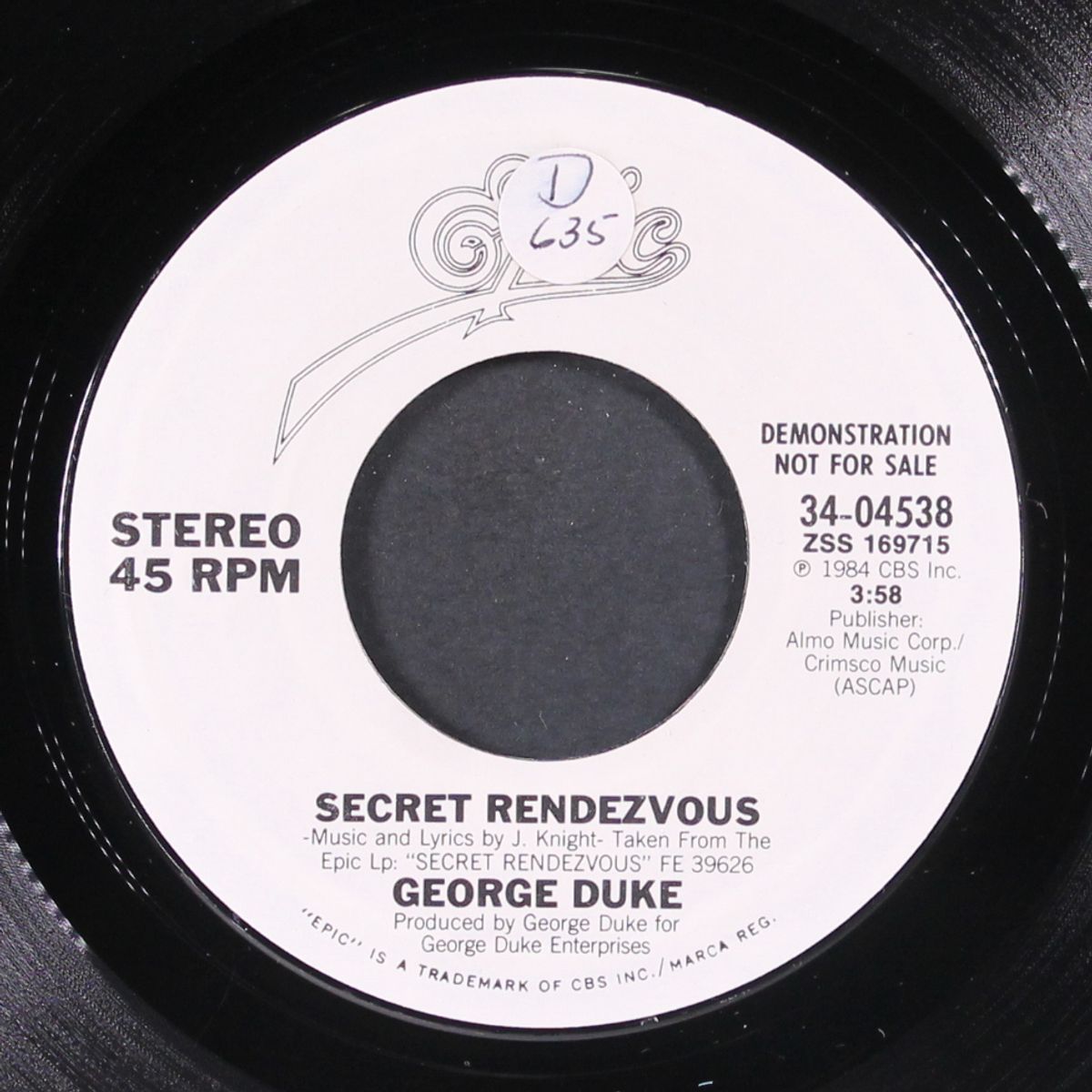 secret rendezvous / same by GEORGE DUKE