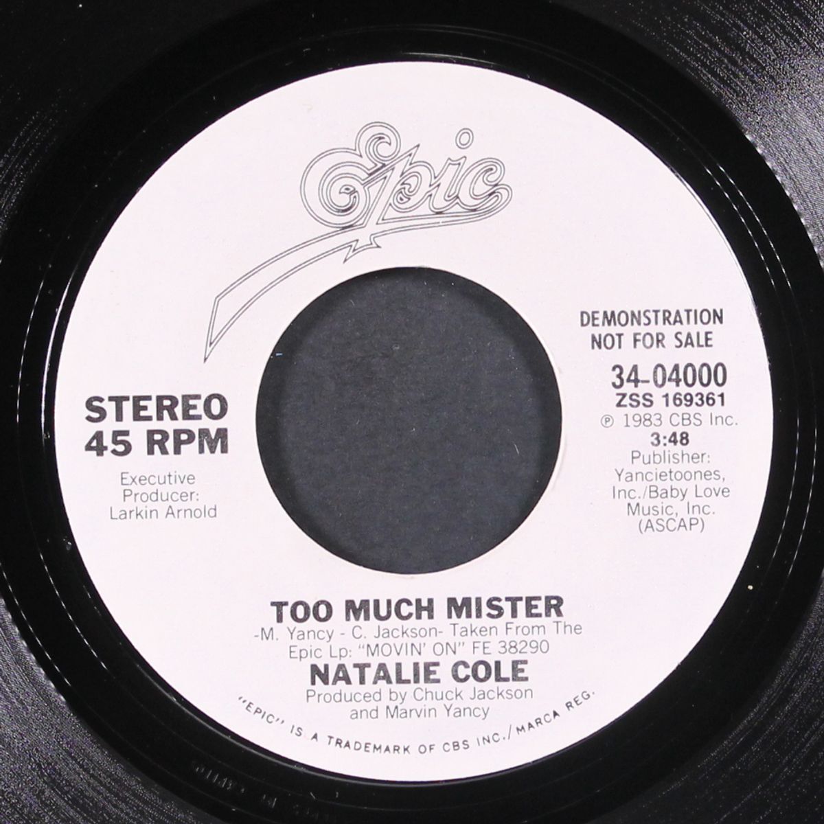 too much mister / same by NATALIE COLE