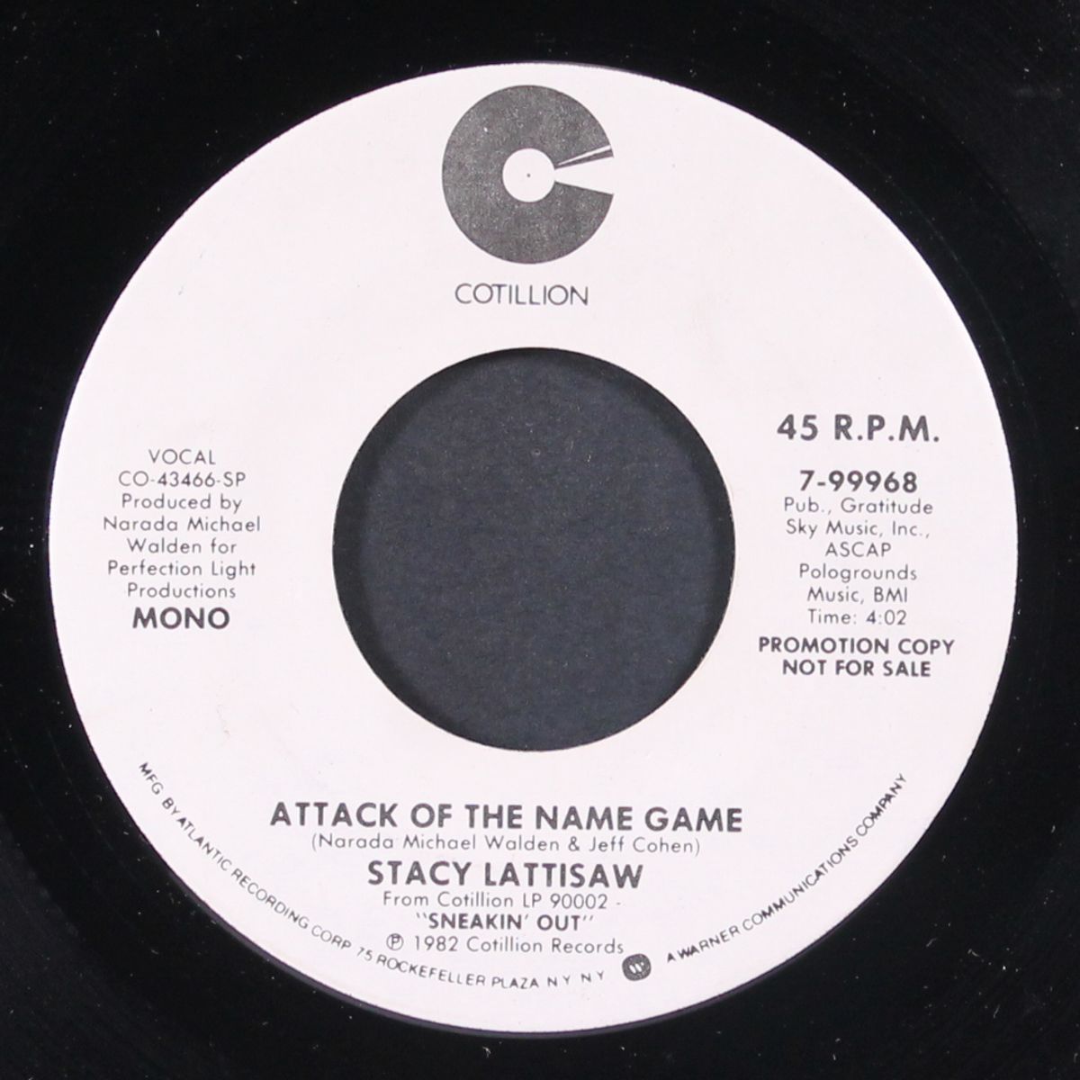 attack of the name game / mono by STACY LATTISAW
