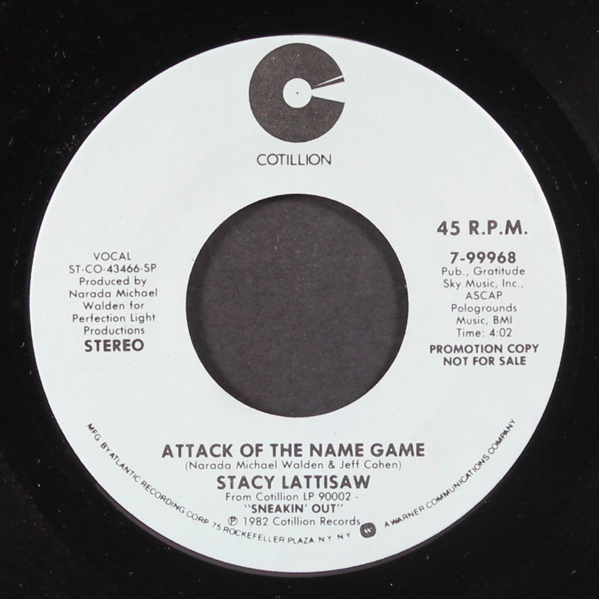 attack of the name game / mono by STACY LATTISAW