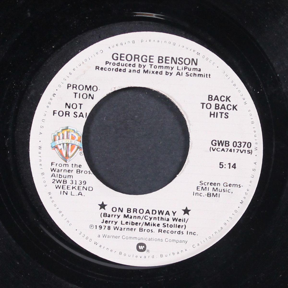 on broadway / lady blue by GEORGE BENSON