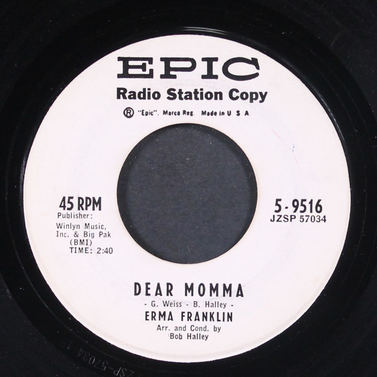dear momma / never again by ERMA FRANKLIN