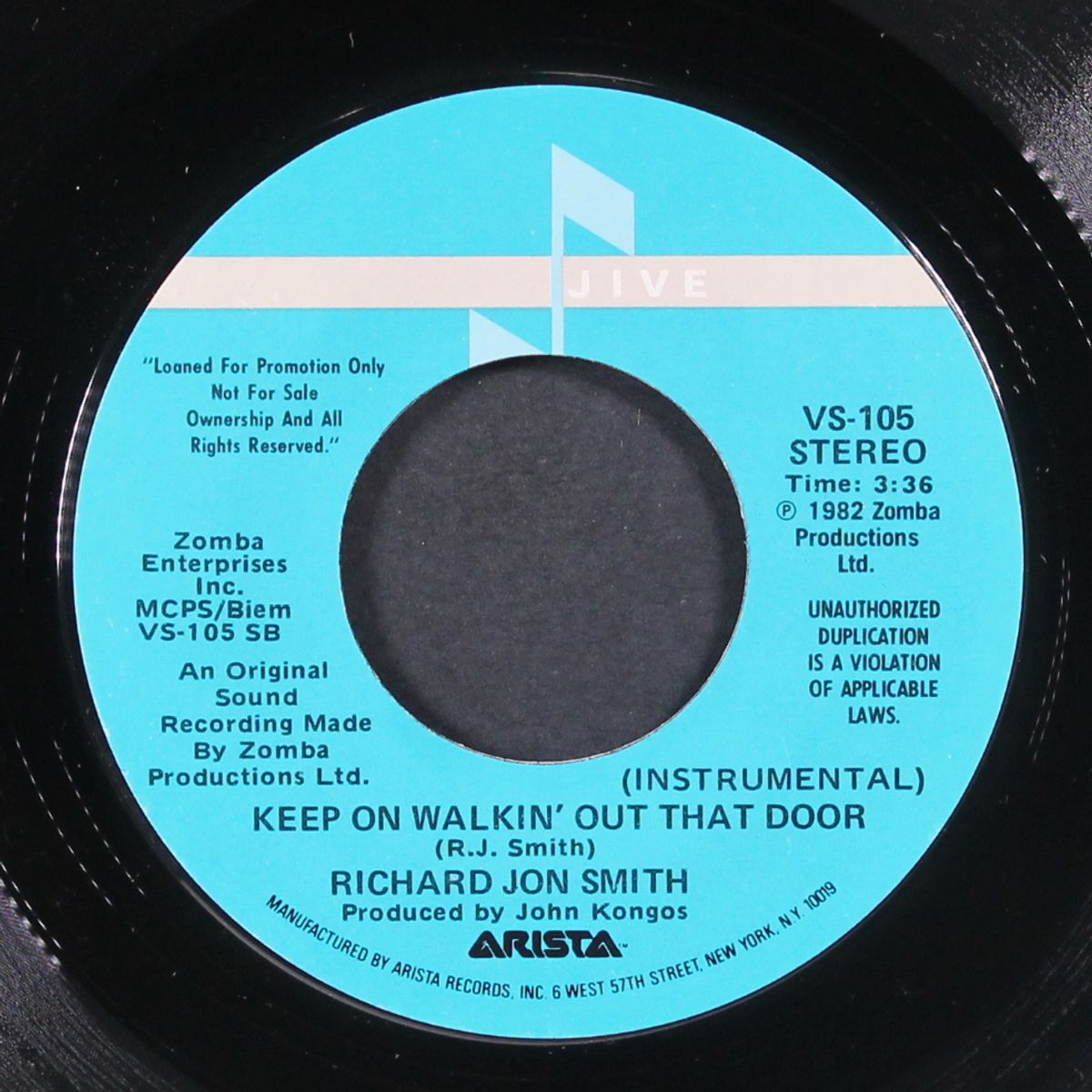 don't go walkin' out that door / keep on walkin' out that door by RICHARD JON SMITH