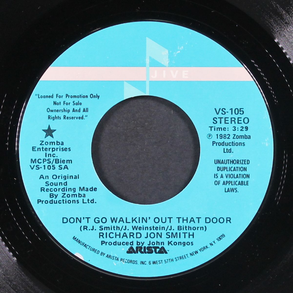 don't go walkin' out that door / keep on walkin' out that door by RICHARD JON SMITH
