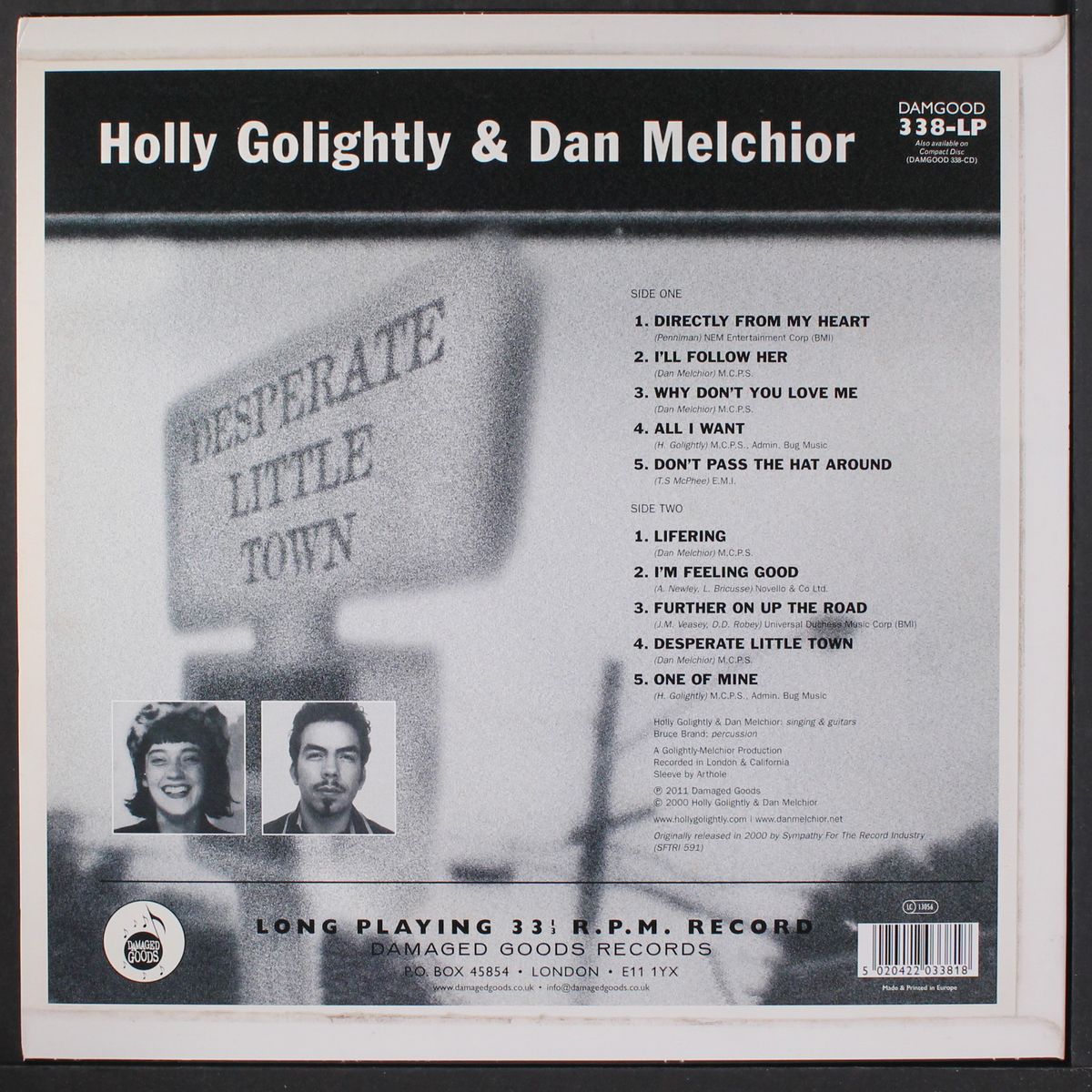 desperate little town by HOLLY GOLIGHTLY & DAN MELCHIOR