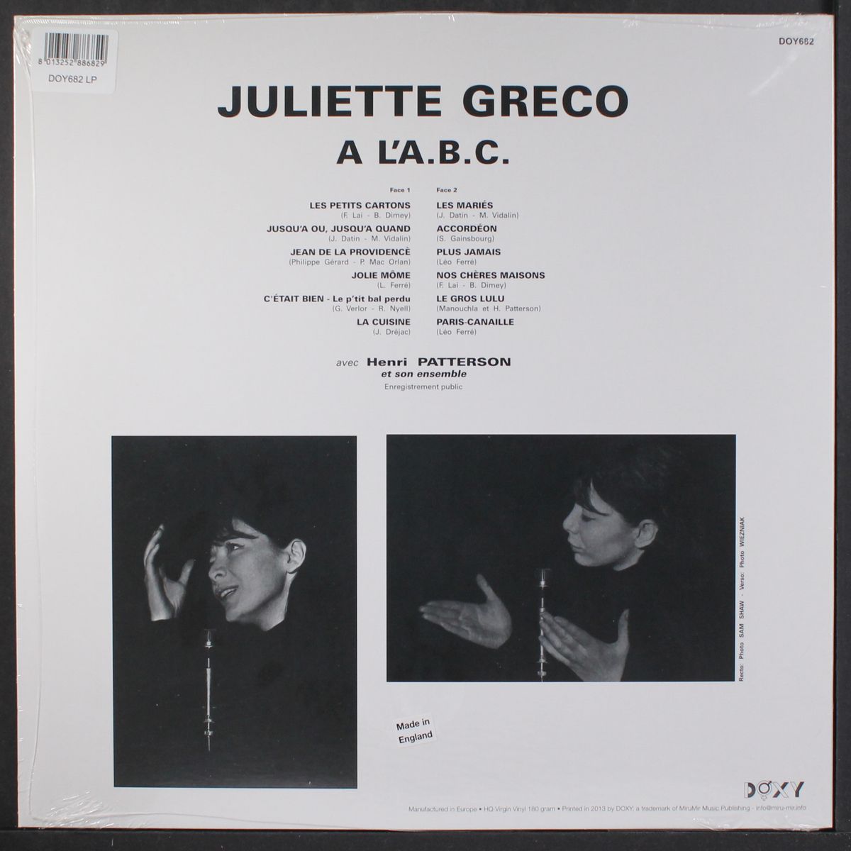 a l'a.b.c. by JULIETTE GRECO