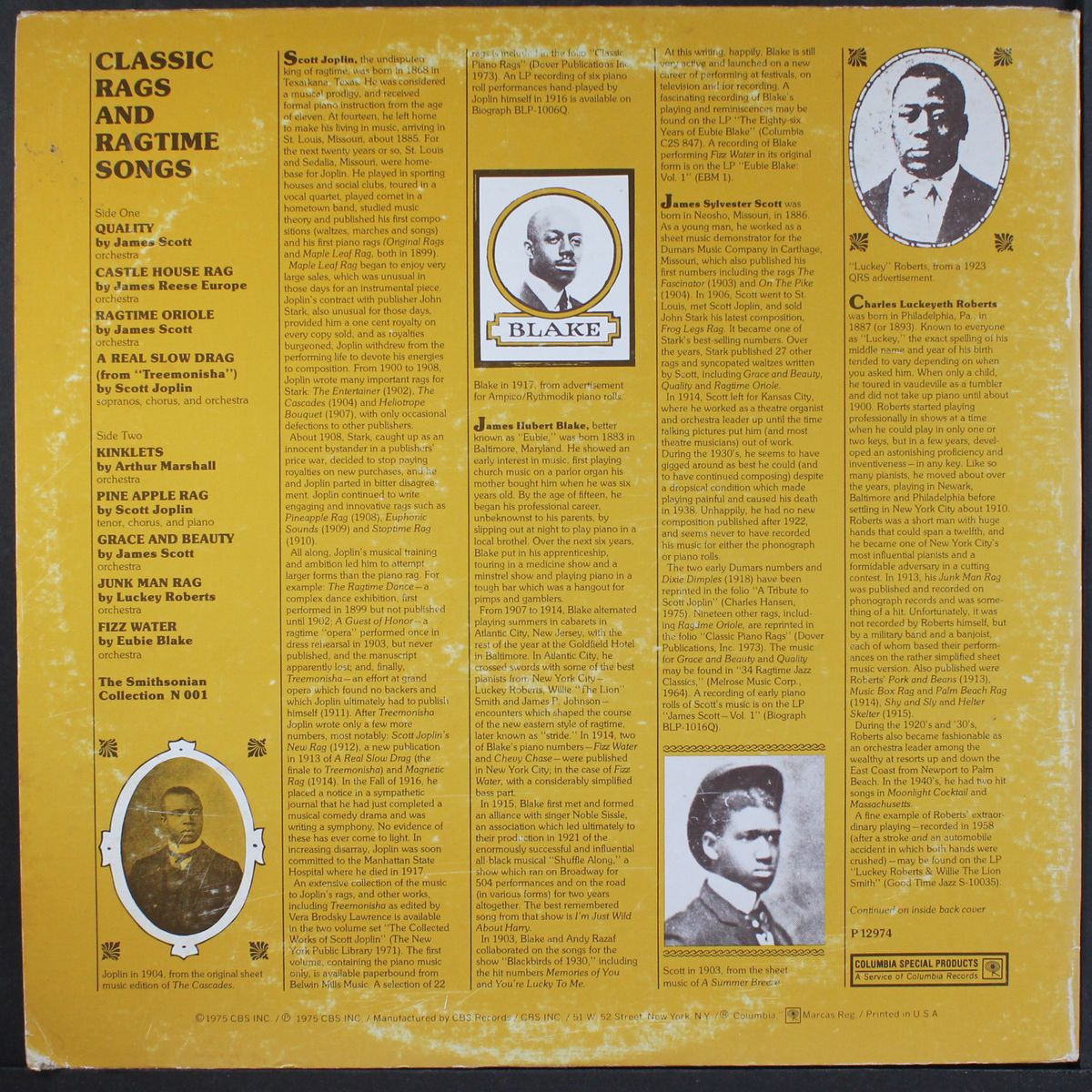 classic rags & ragtime songs by VARIOUS