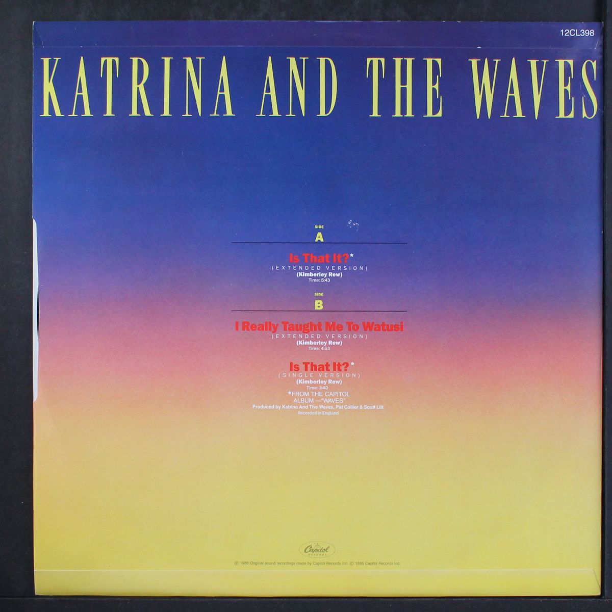 is that it? / short by KATRINA & THE WAVES
