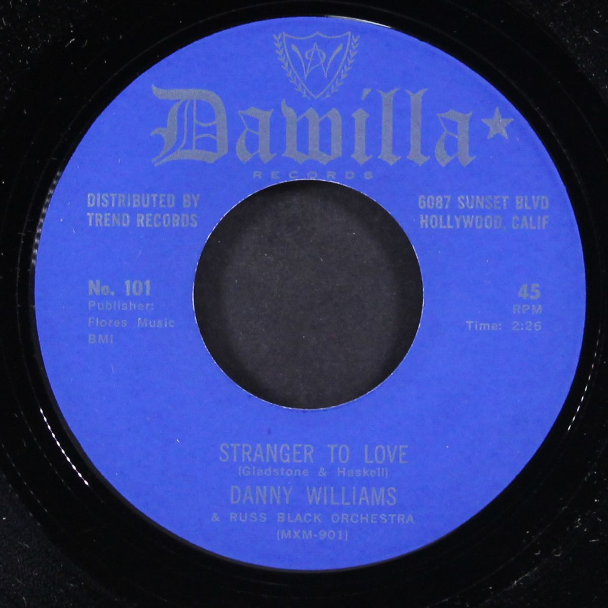 my little black book / stranger to love by DANNY WILLIAMS