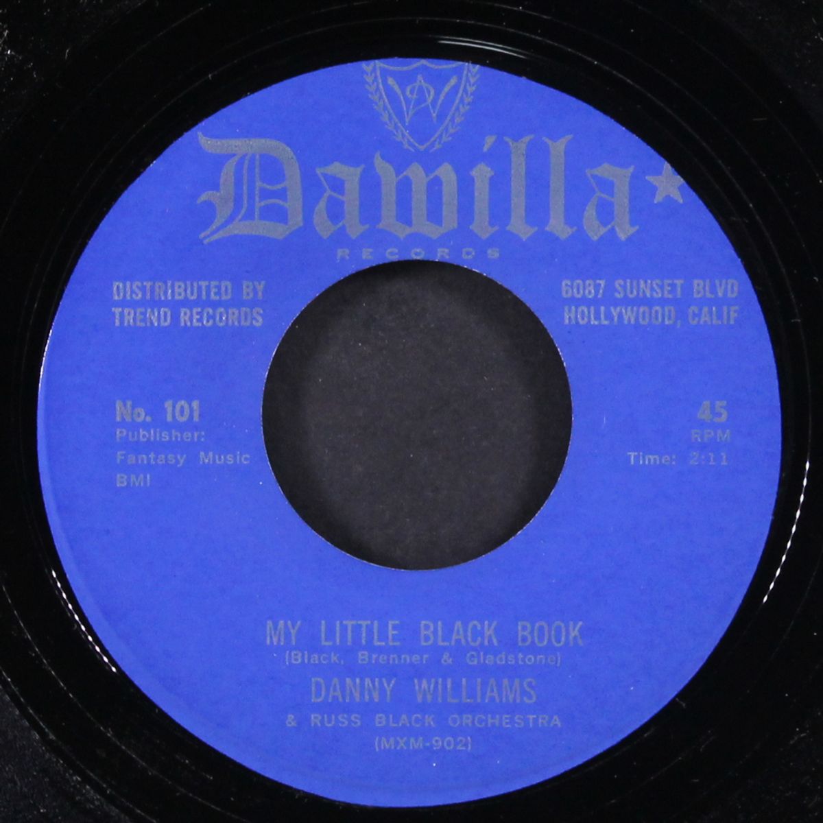 my little black book / stranger to love by DANNY WILLIAMS