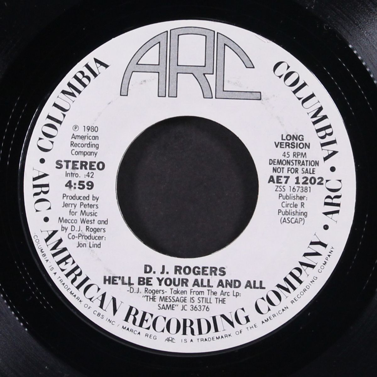 he'll be your all and all / long by D.J. ROGERS