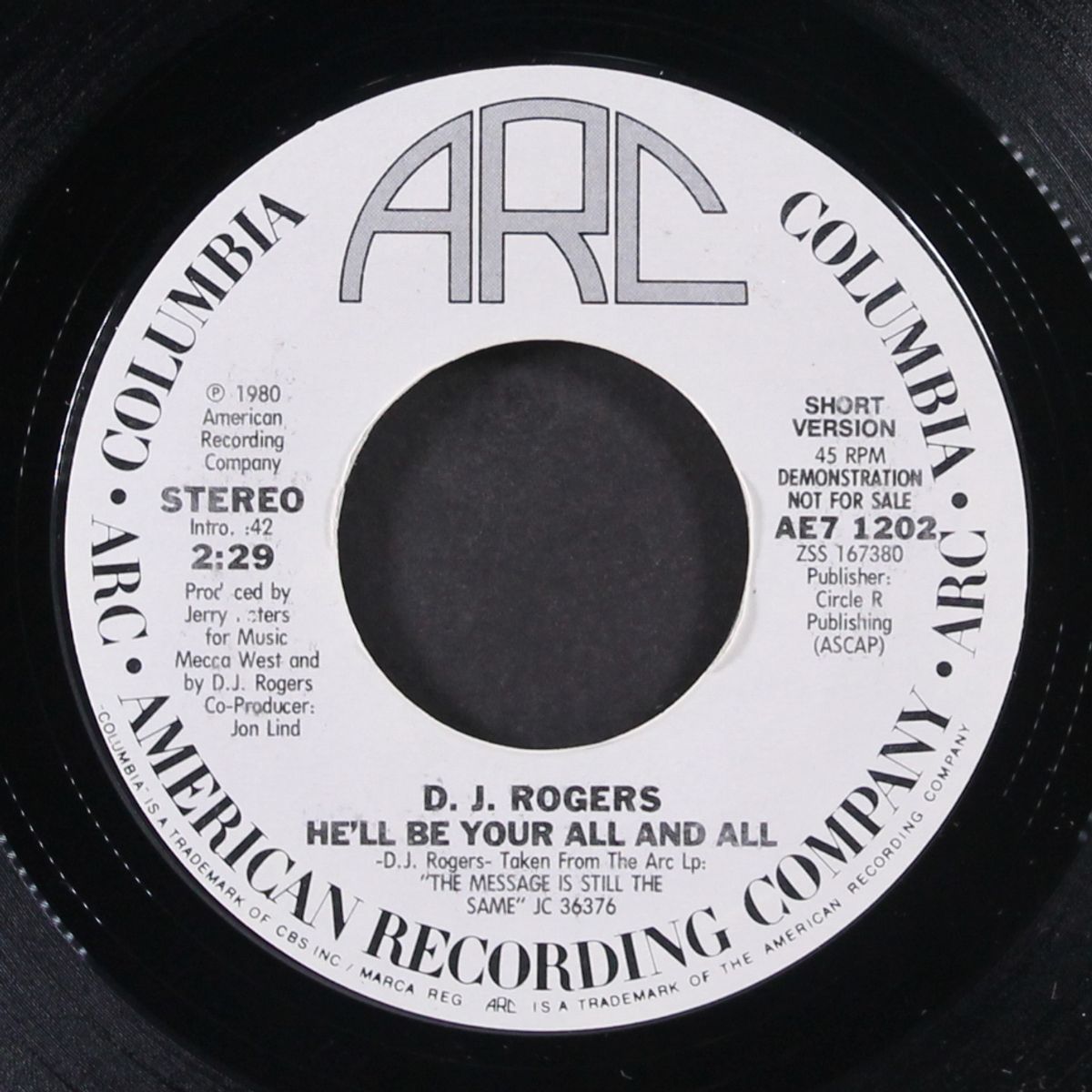 he'll be your all and all / long by D.J. ROGERS