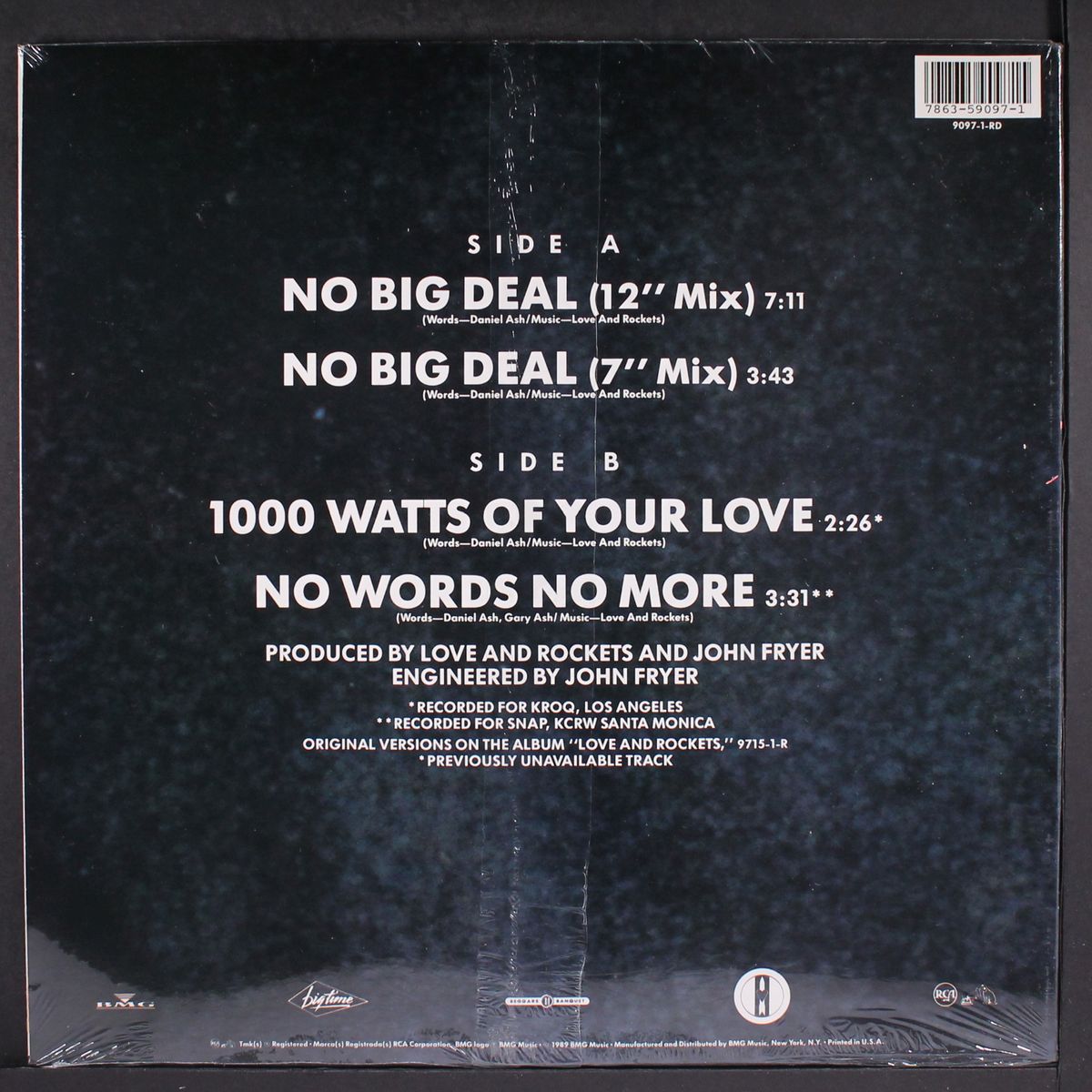 no big deal by LOVE AND ROCKETS