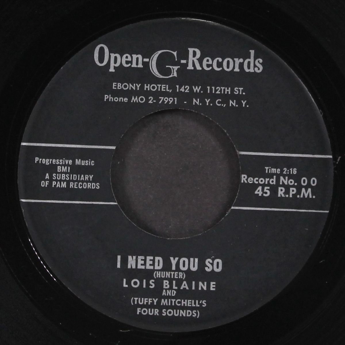 here am i / i need you so by LOIS BLAINE & FOUR SOUNDS