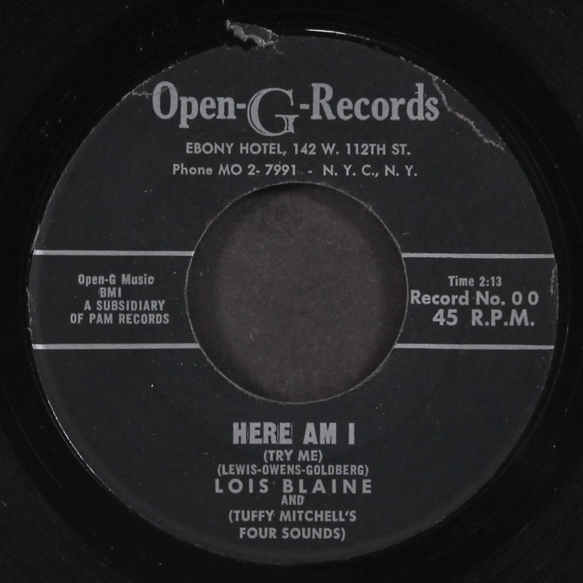here am i / i need you so by LOIS BLAINE & FOUR SOUNDS