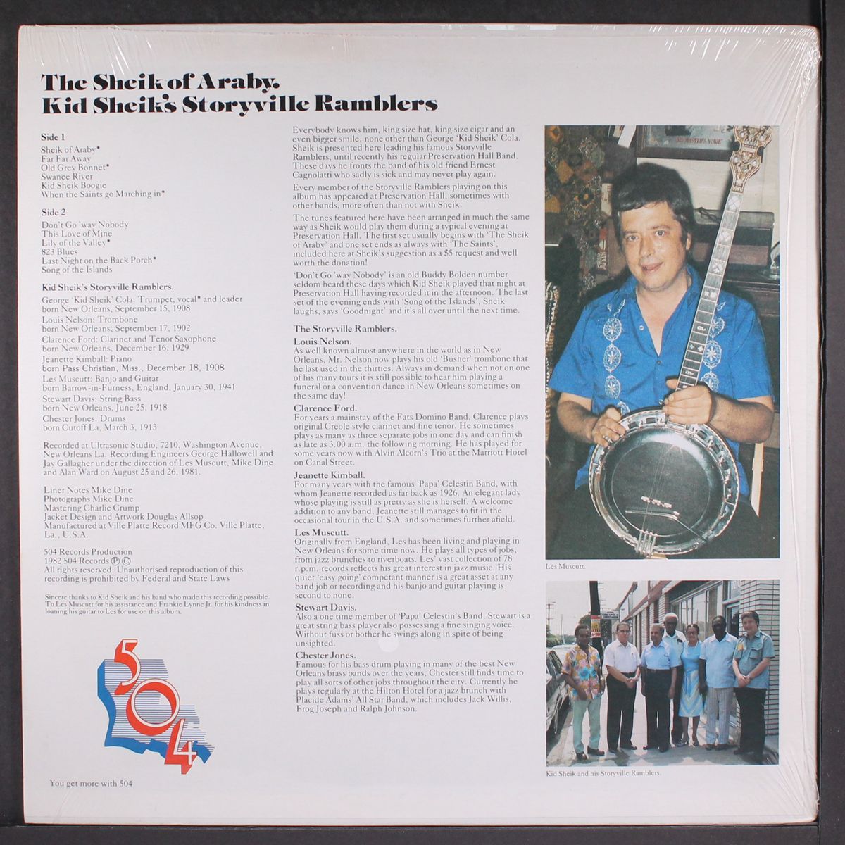 sheik of araby by KID SHEIK'S STORYVILLE RAMBLERS