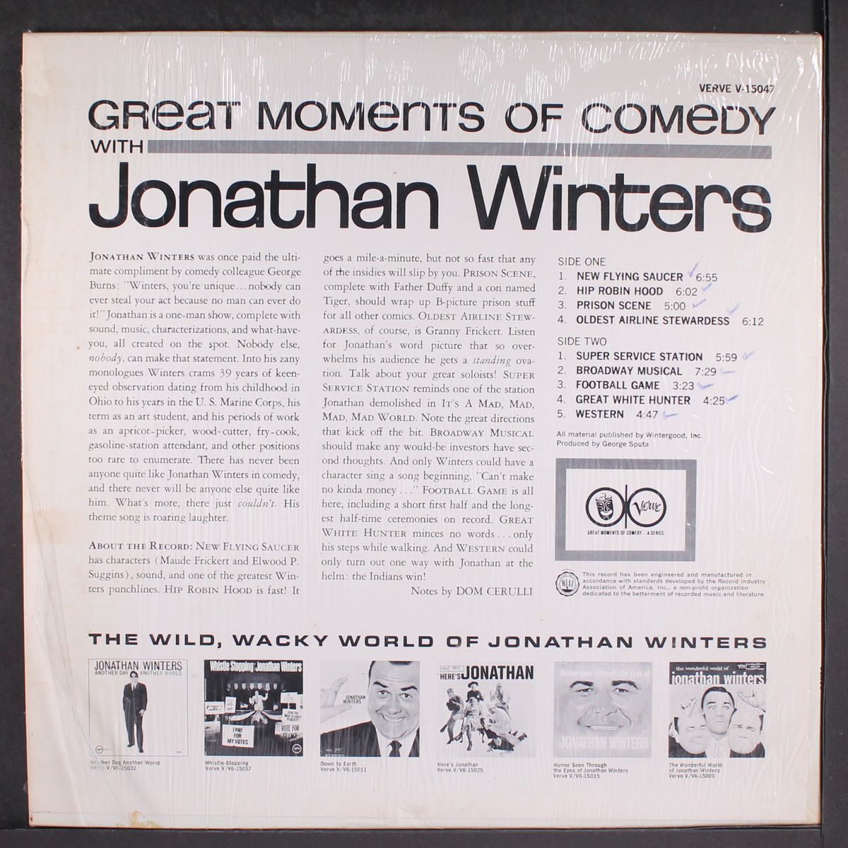 great moments of comedy with by JONATHAN WINTERS