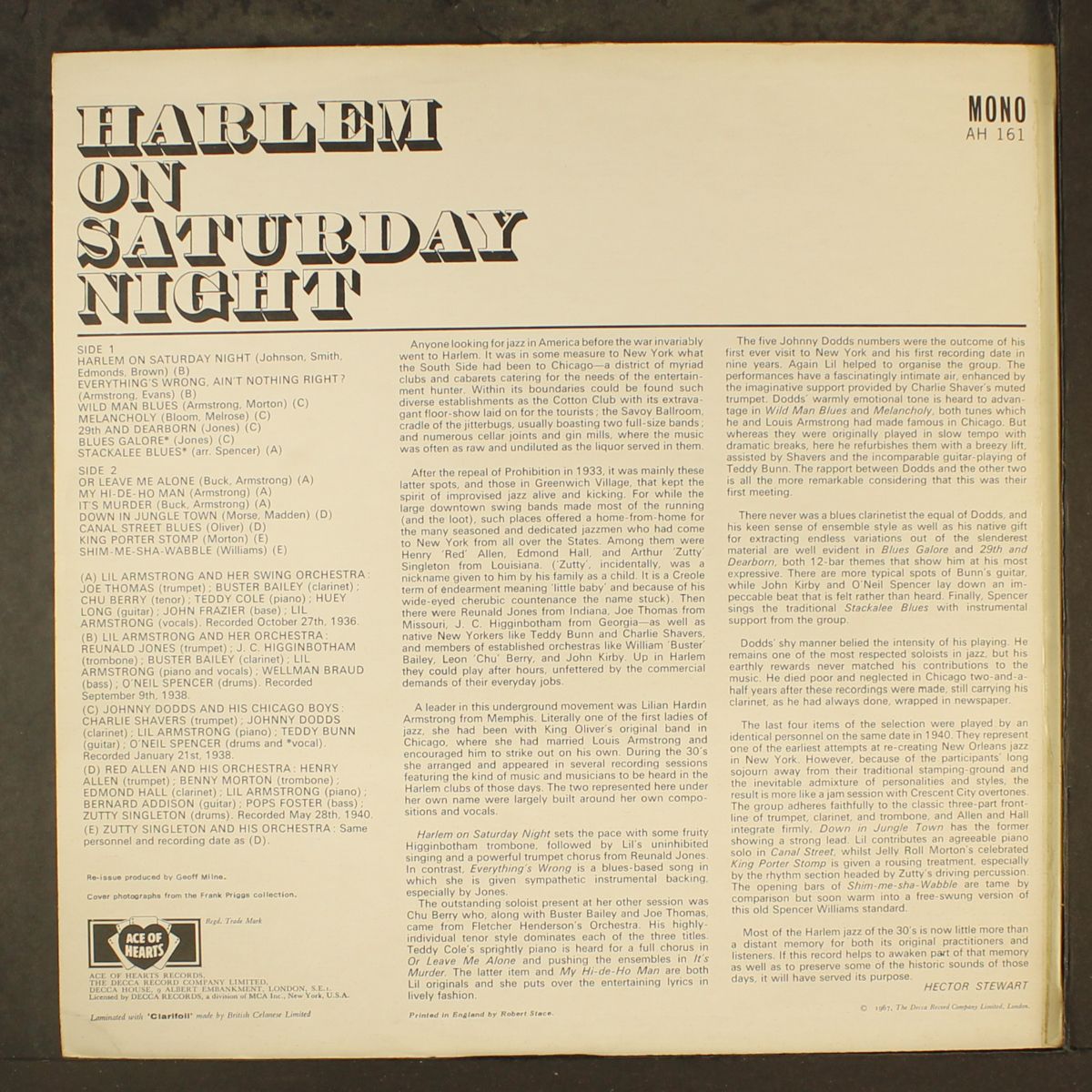 harlem on saturday night by VARIOUS