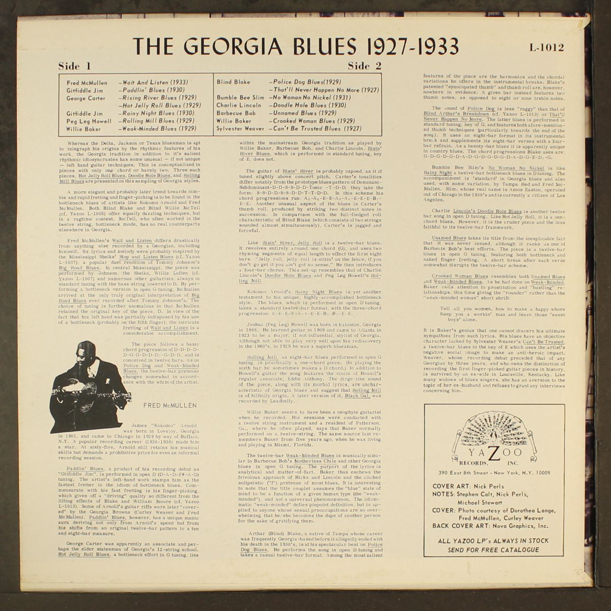 the georgia blues 1927-1933 by VARIOUS