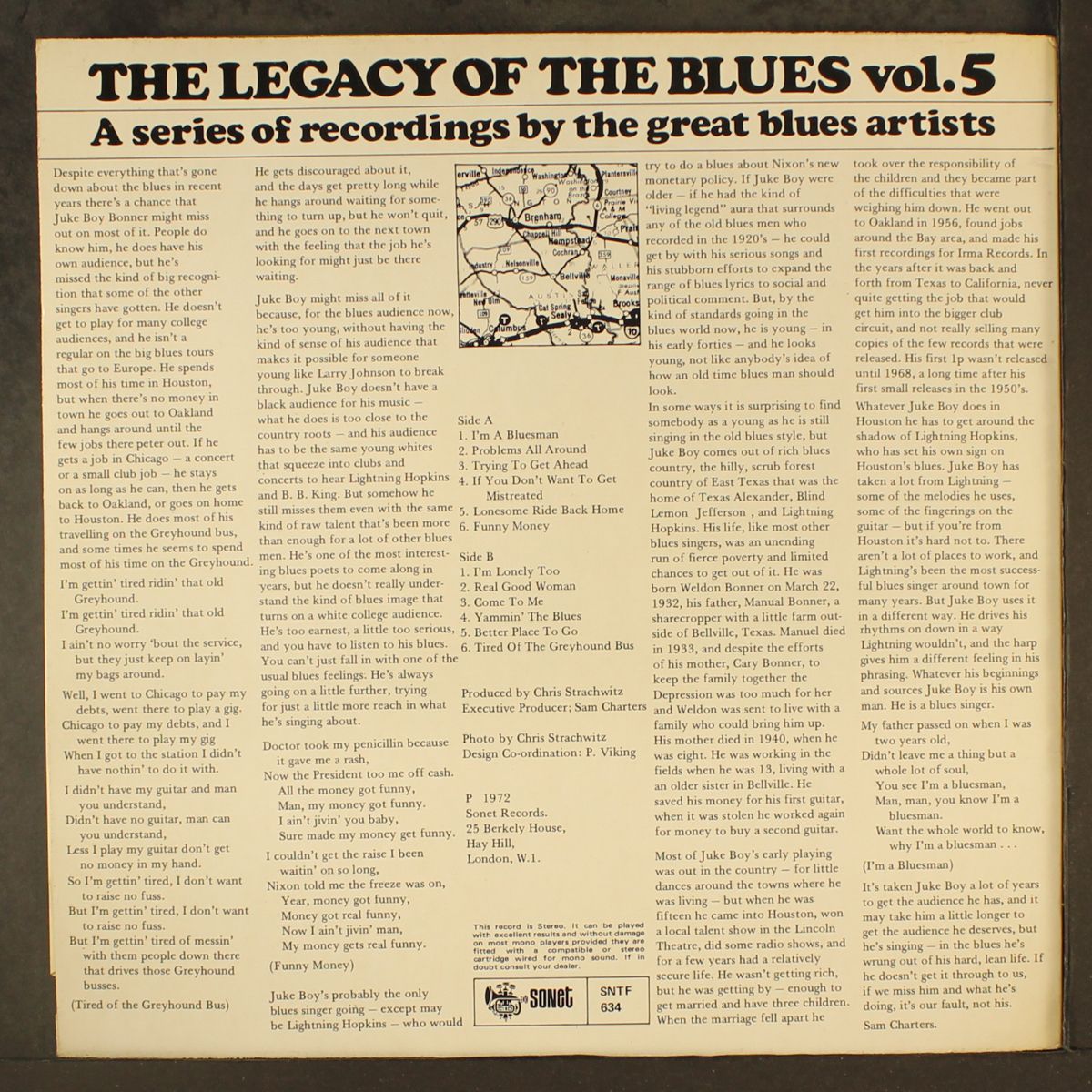 the legacy of the blues, vol. 5 by JUKE BOY BONNER