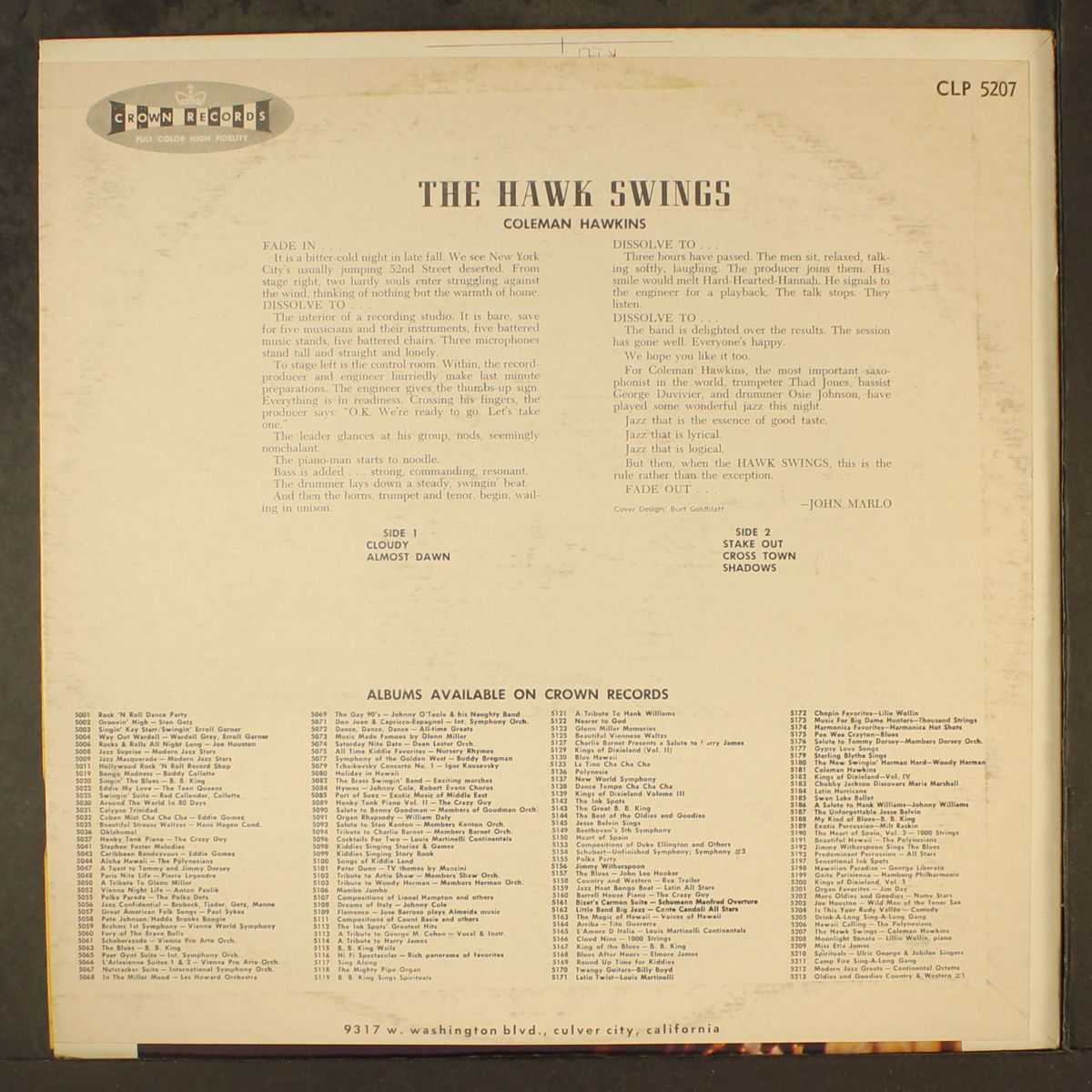 hawk swings by COLEMAN HAWKINS