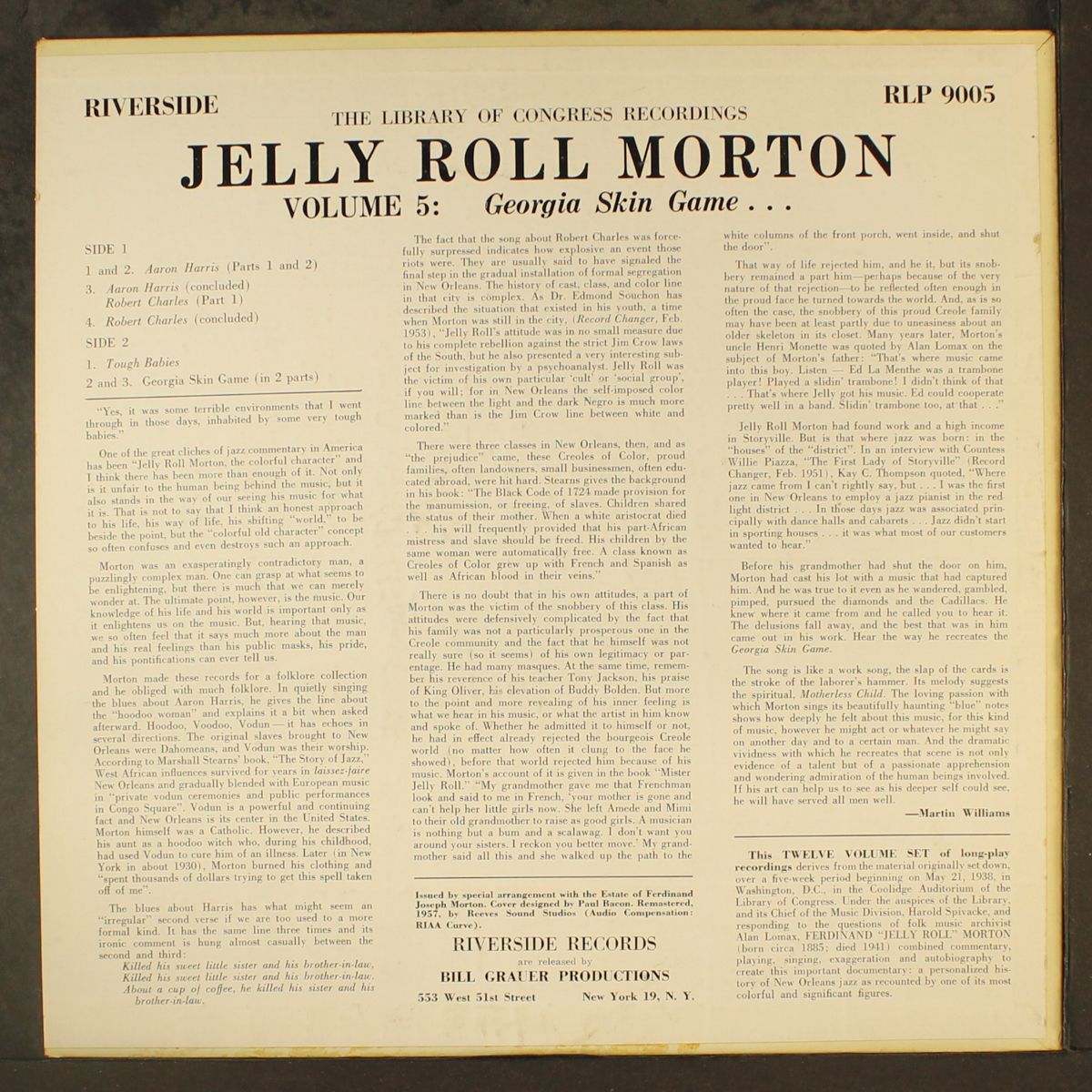 georgia skin game, vol. 5 by JELLY ROLL MORTON