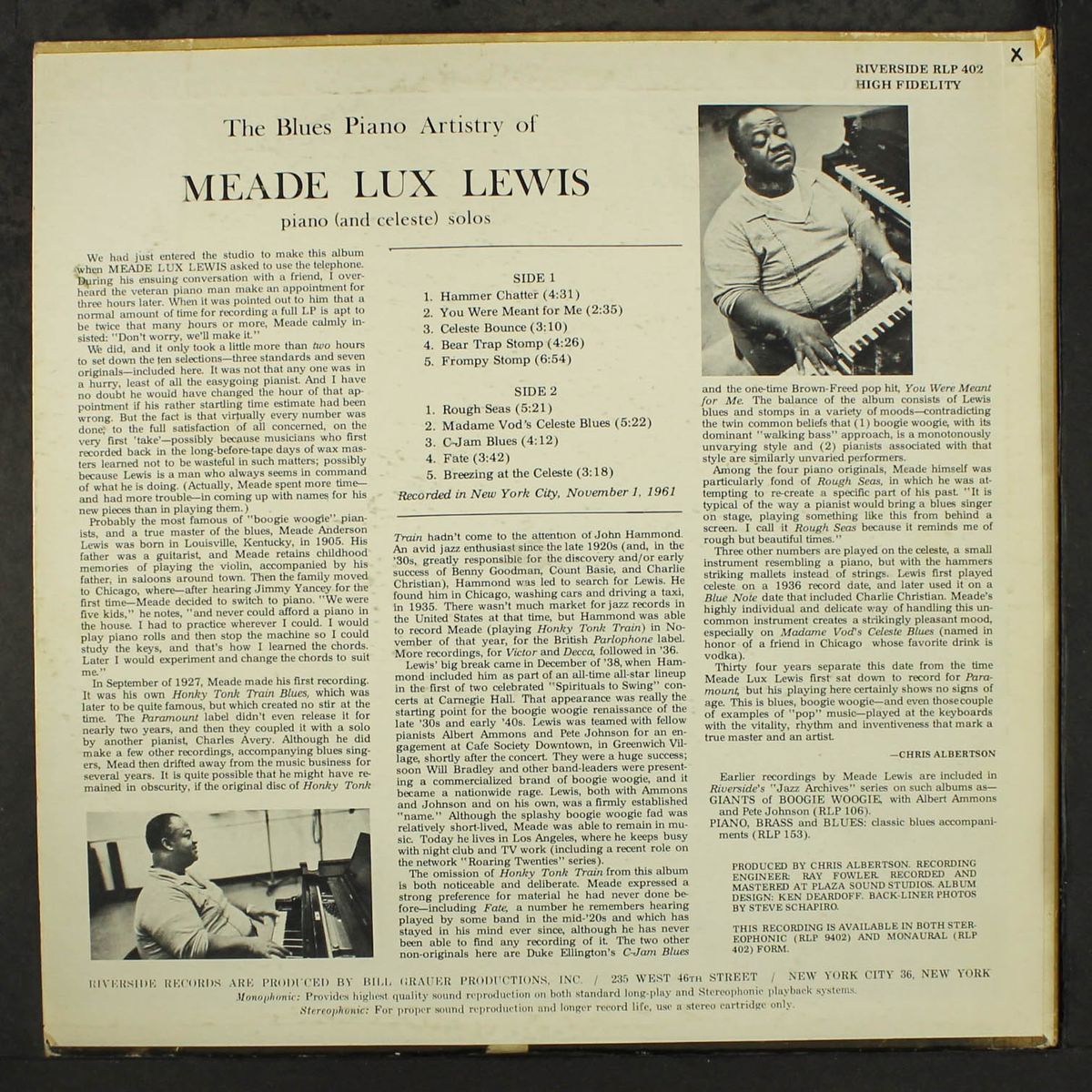 the blues piano artistry of meade lux lewis by MEADE LUX LEWIS