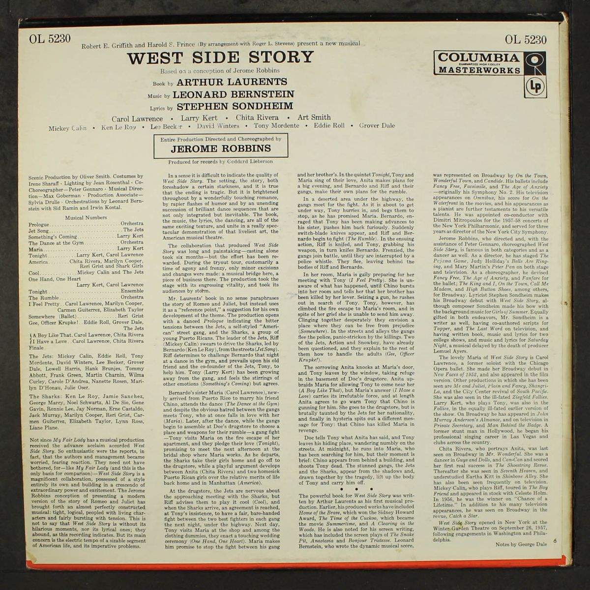 west side story by ORIGINAL CAST