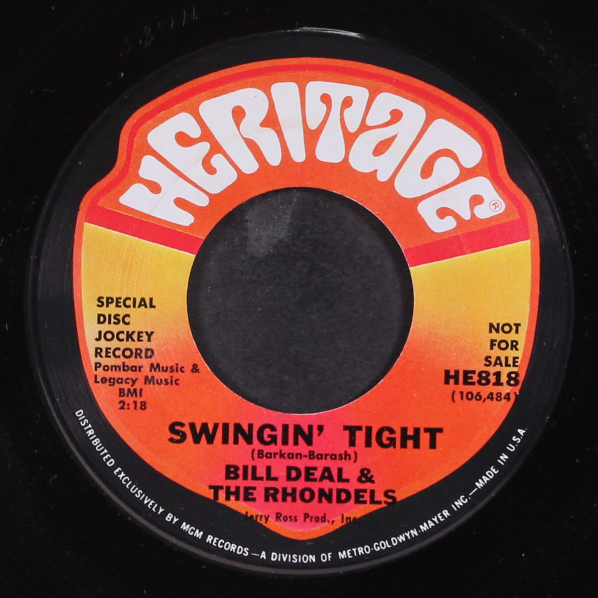 swingin' tight / same by BILL DEAL & RHONDELS