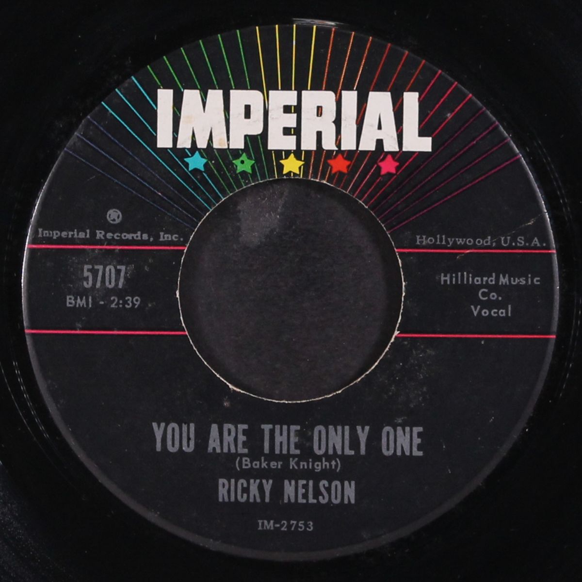milk cow blues / you are the only one by RICK NELSON