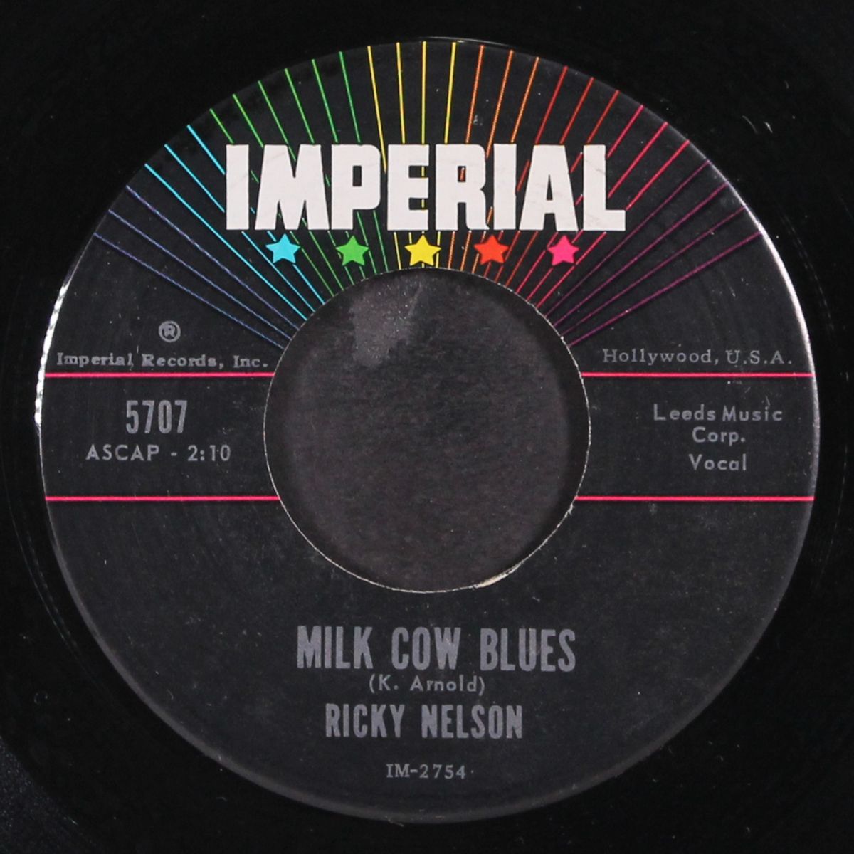 milk cow blues / you are the only one by RICK NELSON