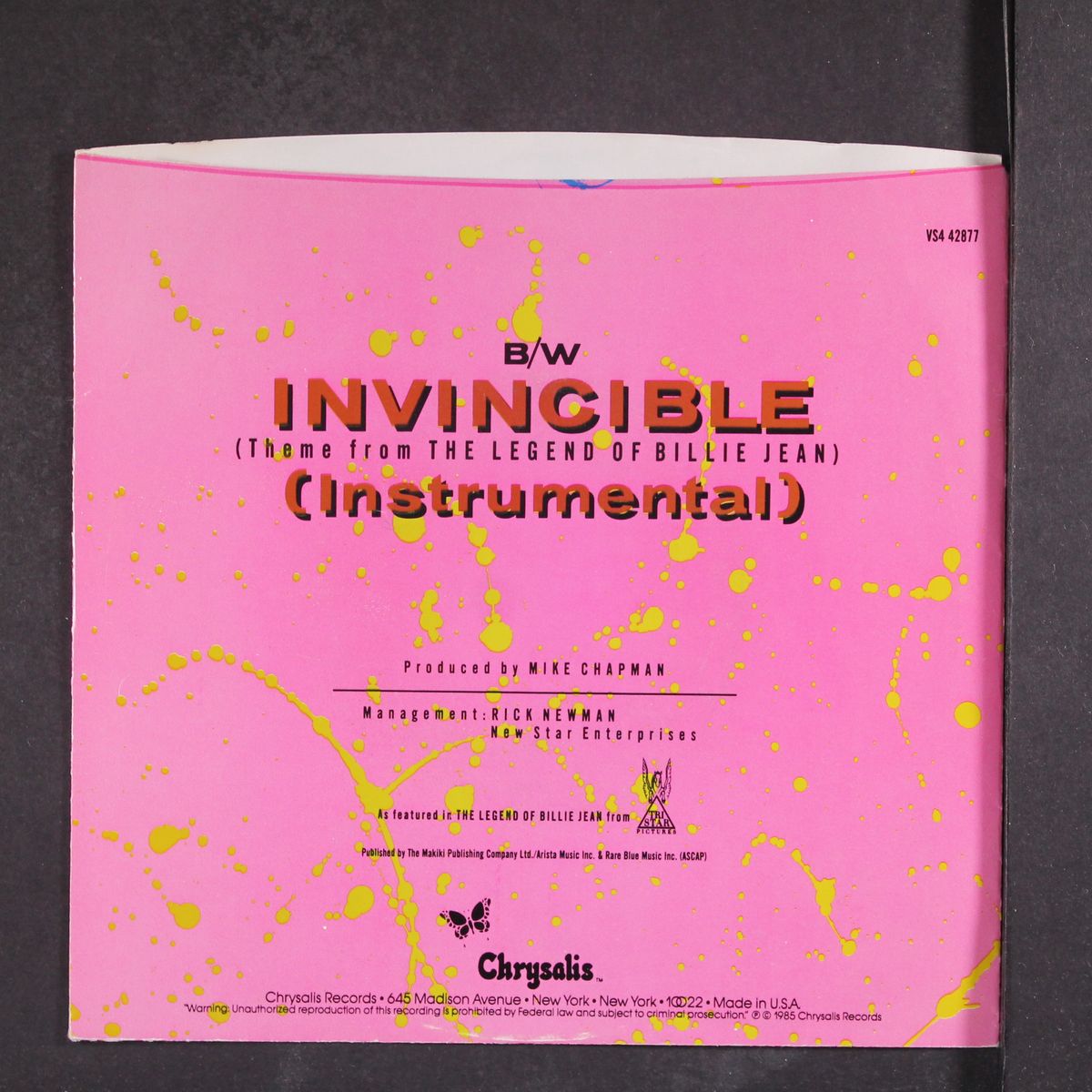 invincible / same by PAT BENATAR