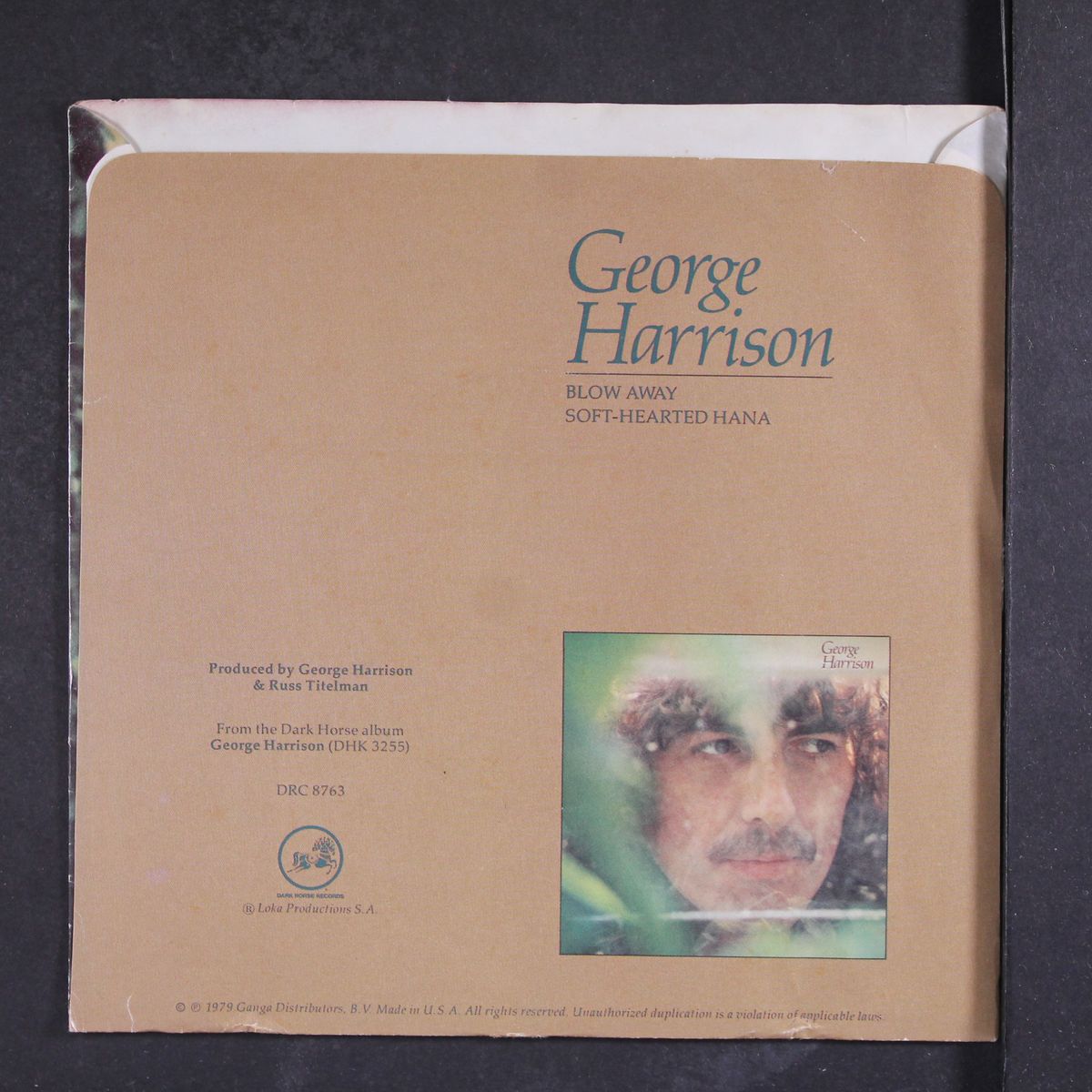 blow away / soft hearted hana by GEORGE HARRISON