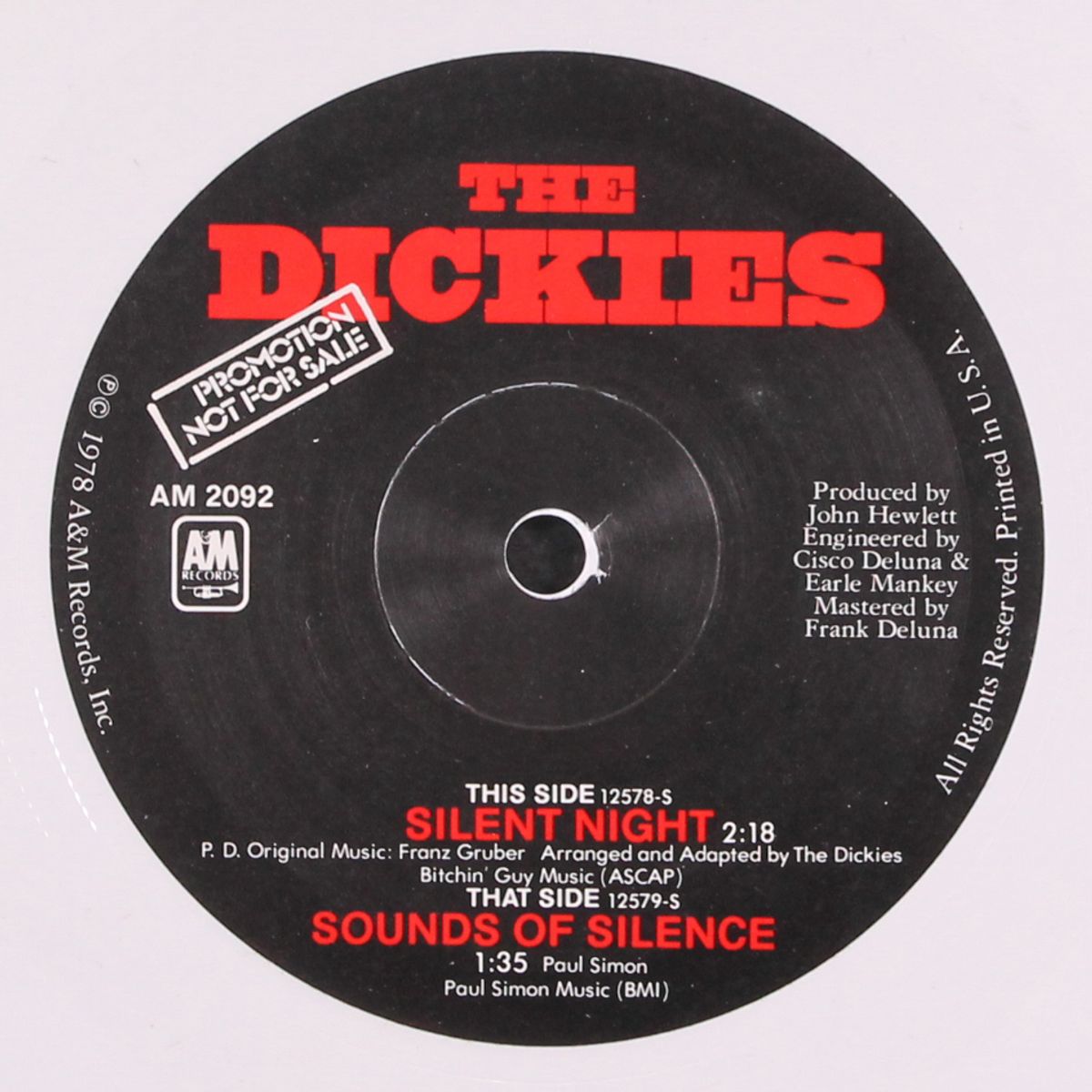 silent night / sounds of silence by DICKIES