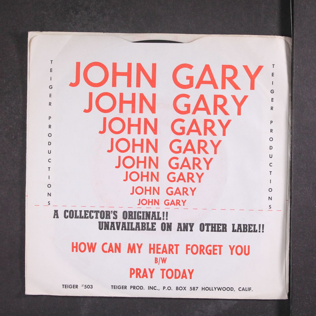 how can my heart forget you / pray today by JOHN GARY