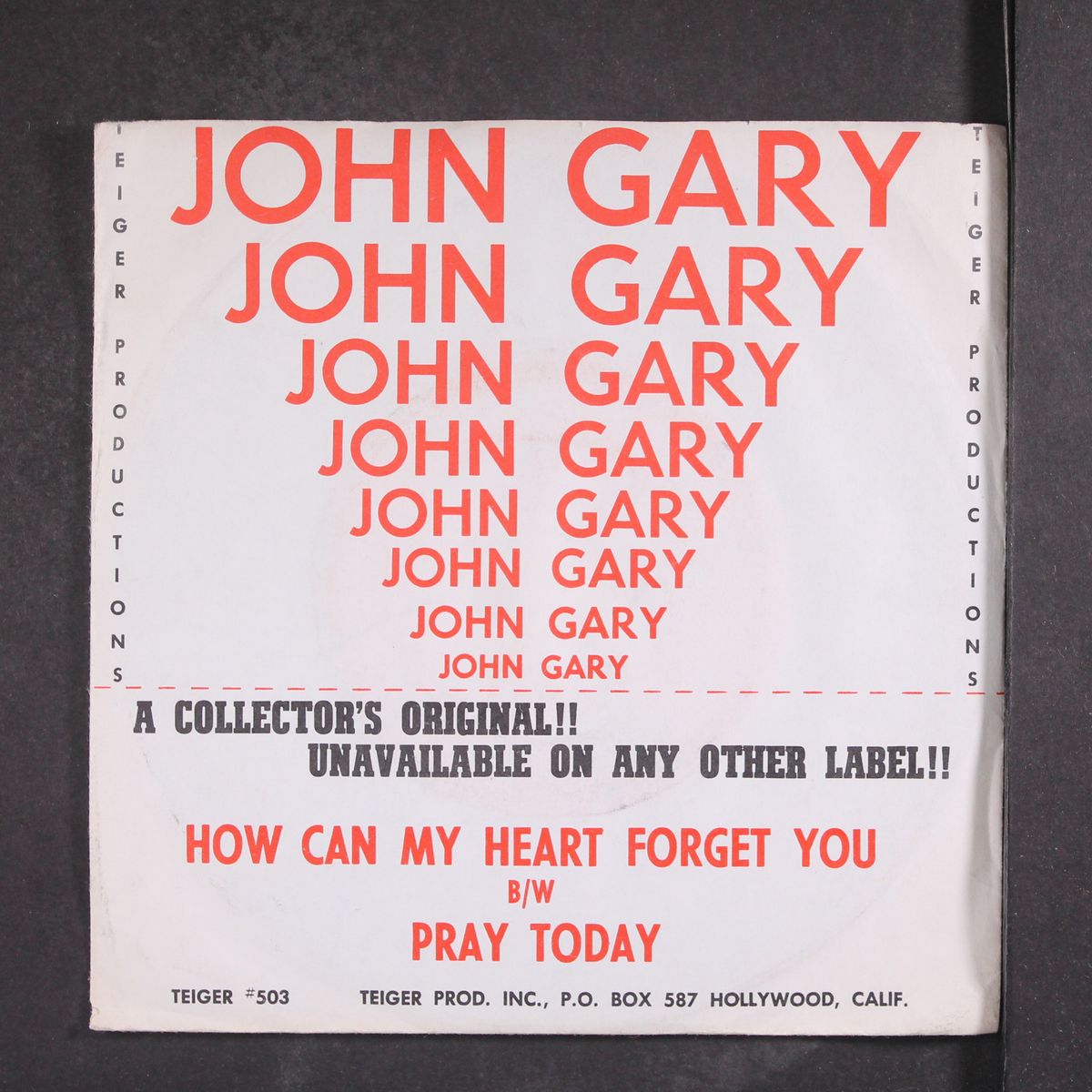 how can my heart forget you / pray today by JOHN GARY