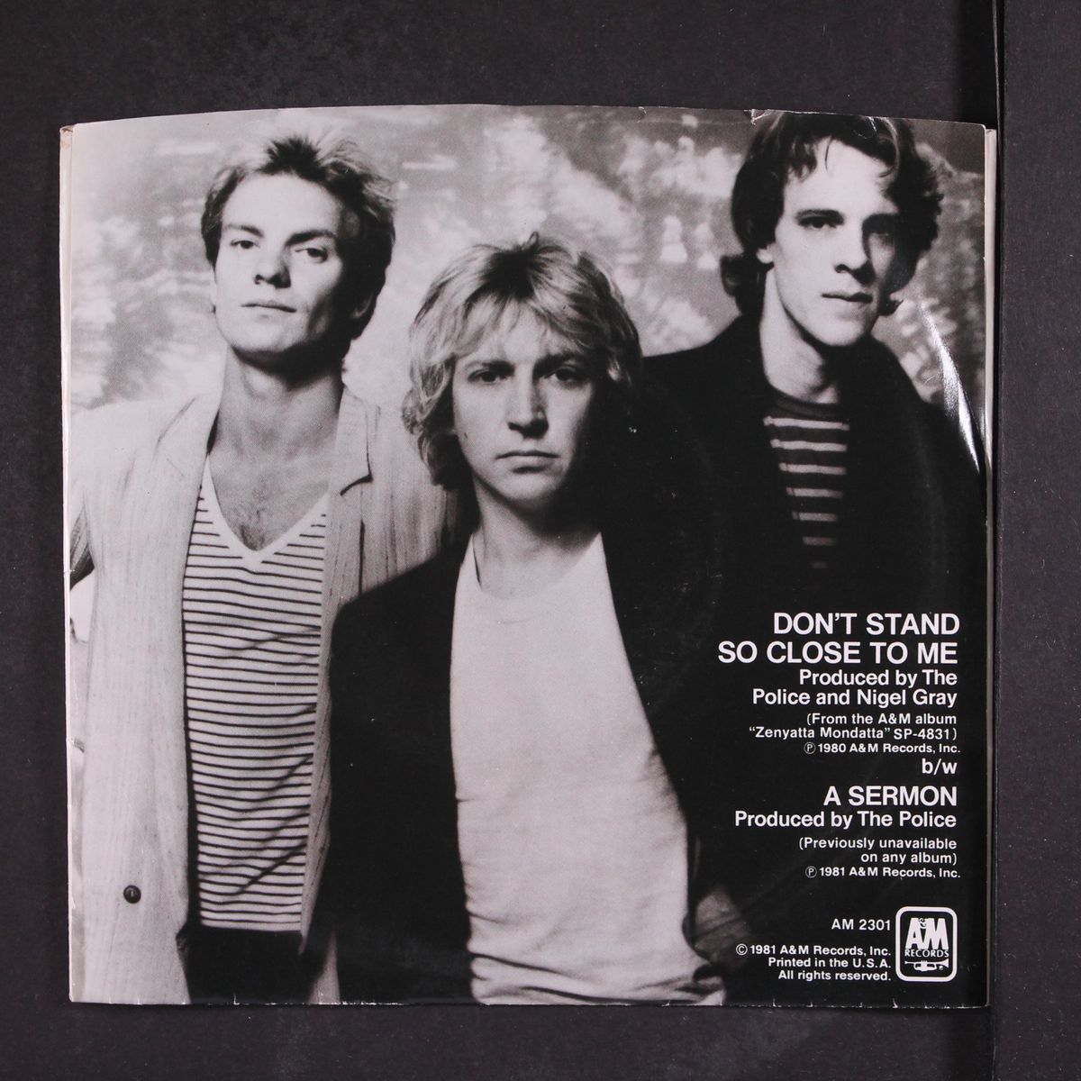 don't stand so close to me by POLICE