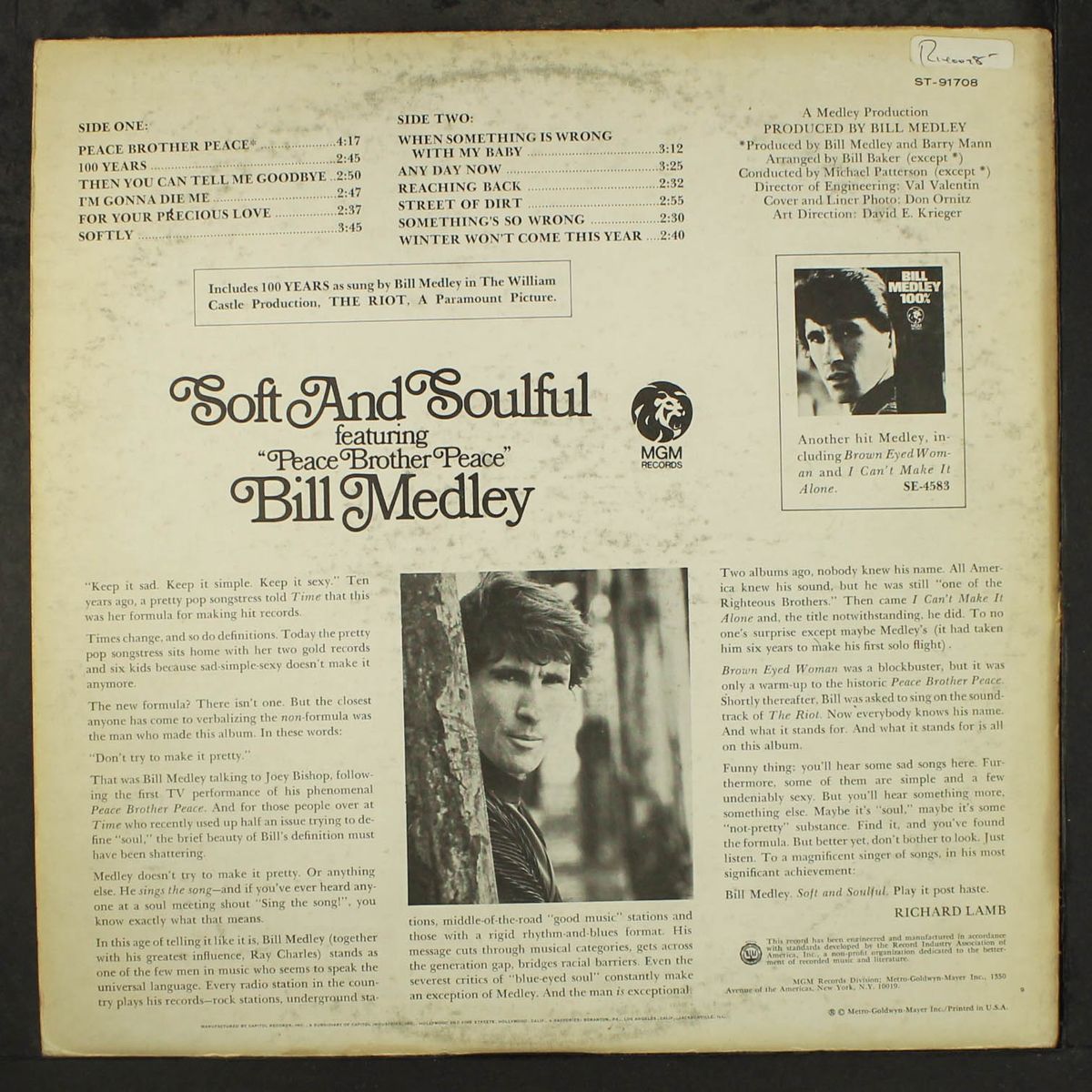 soft and soulful by BILL MEDLEY