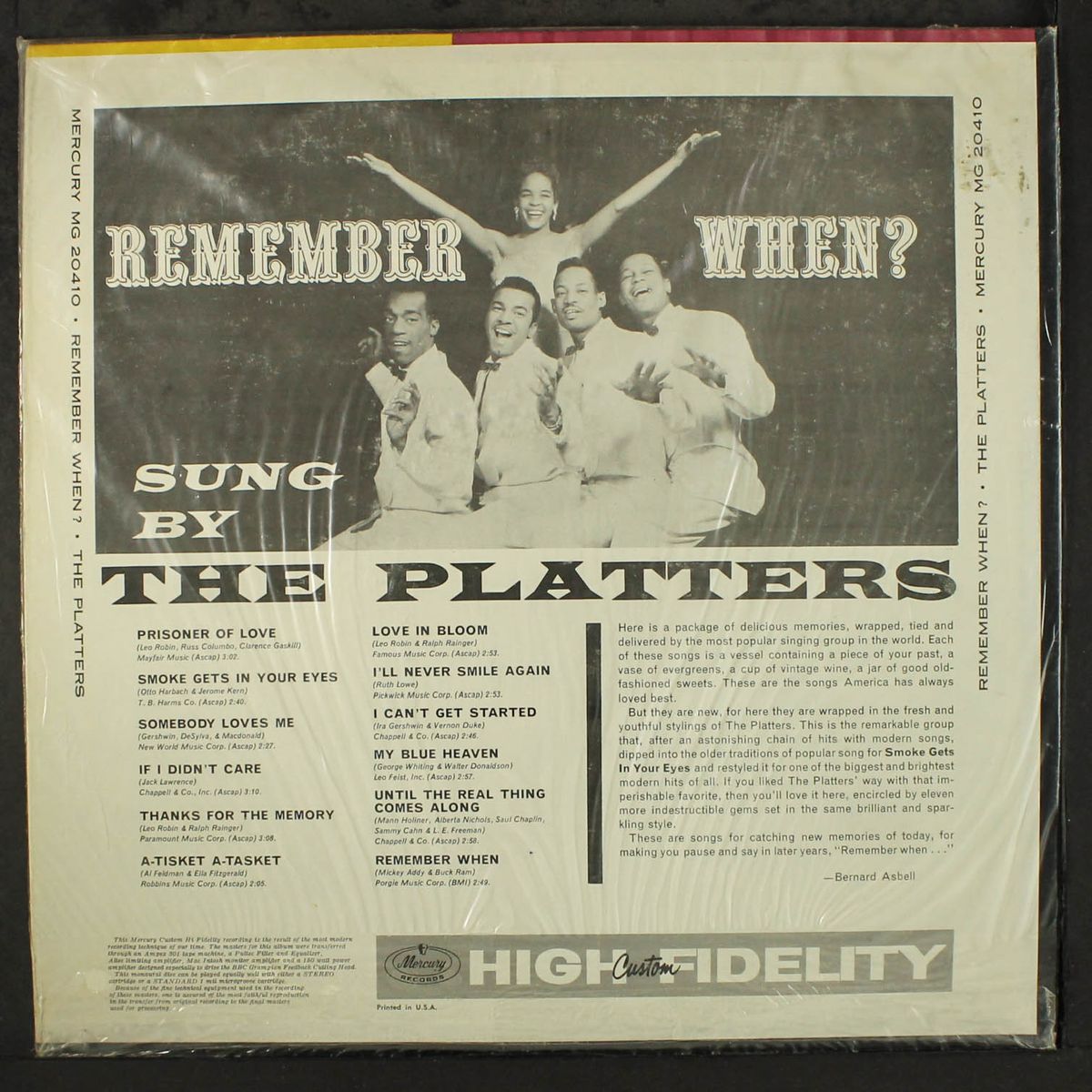 remember when? by PLATTERS