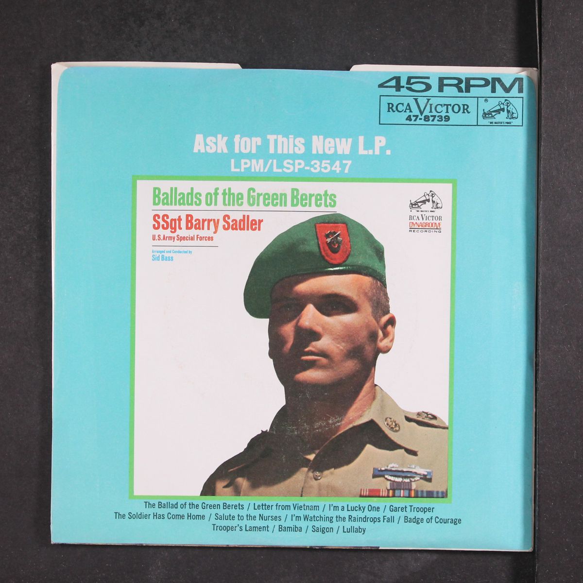 the ballad of the green berets by SGT. BARRY SADLER