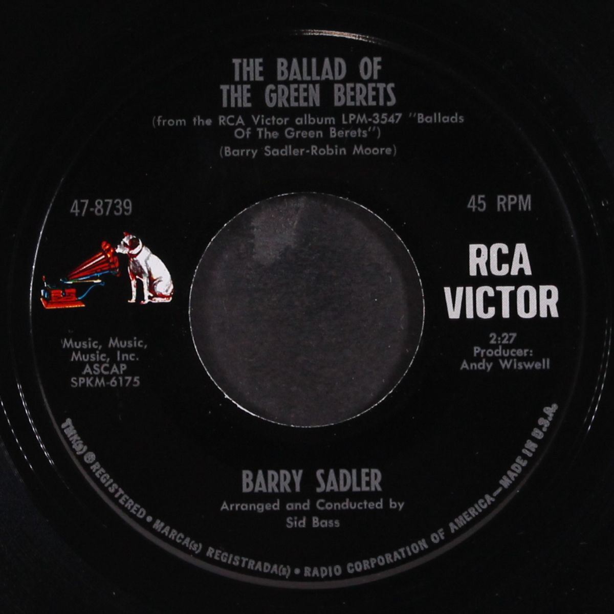 the ballad of the green berets by SGT. BARRY SADLER