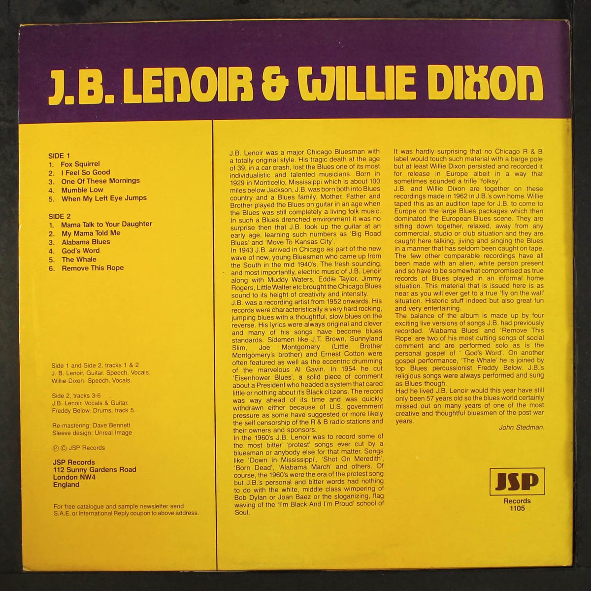 one of these mornings by J.B. LENOIR & WILLIE DIXON