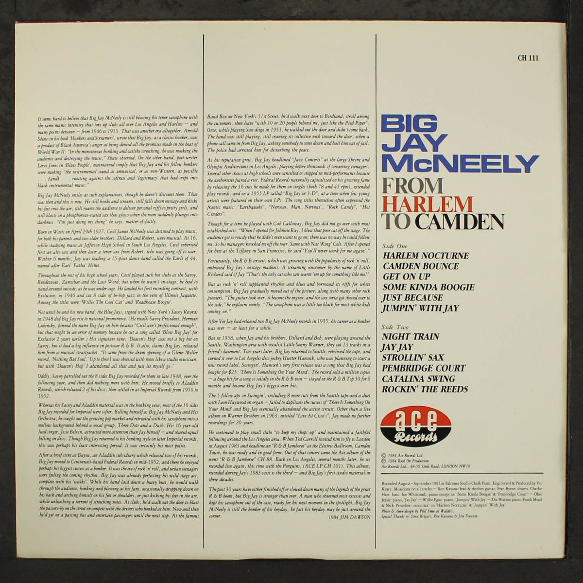 from harlem to camden by BIG JAY MCNEELY