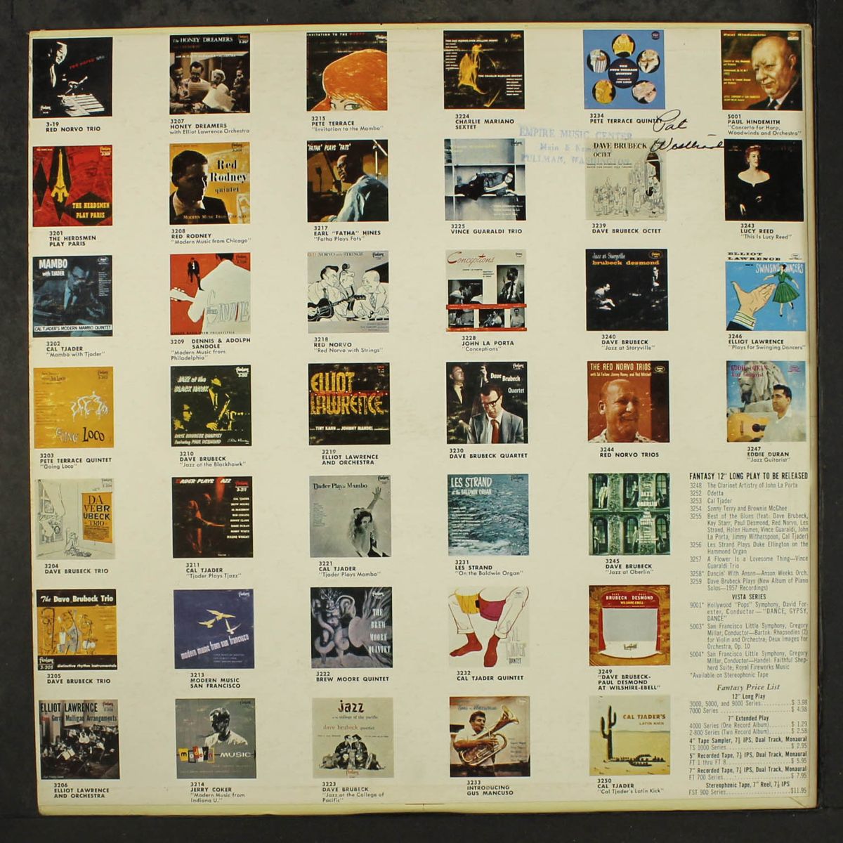 fantasy records hi-fi sampler by VARIOUS