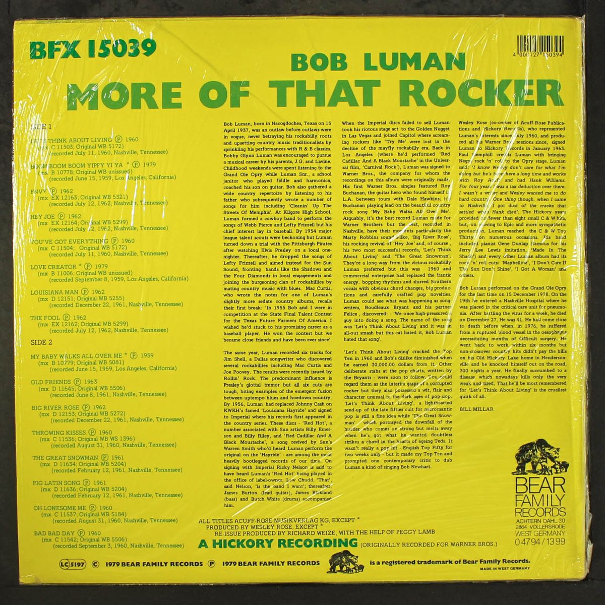 more of that rocker by BOB LUMAN