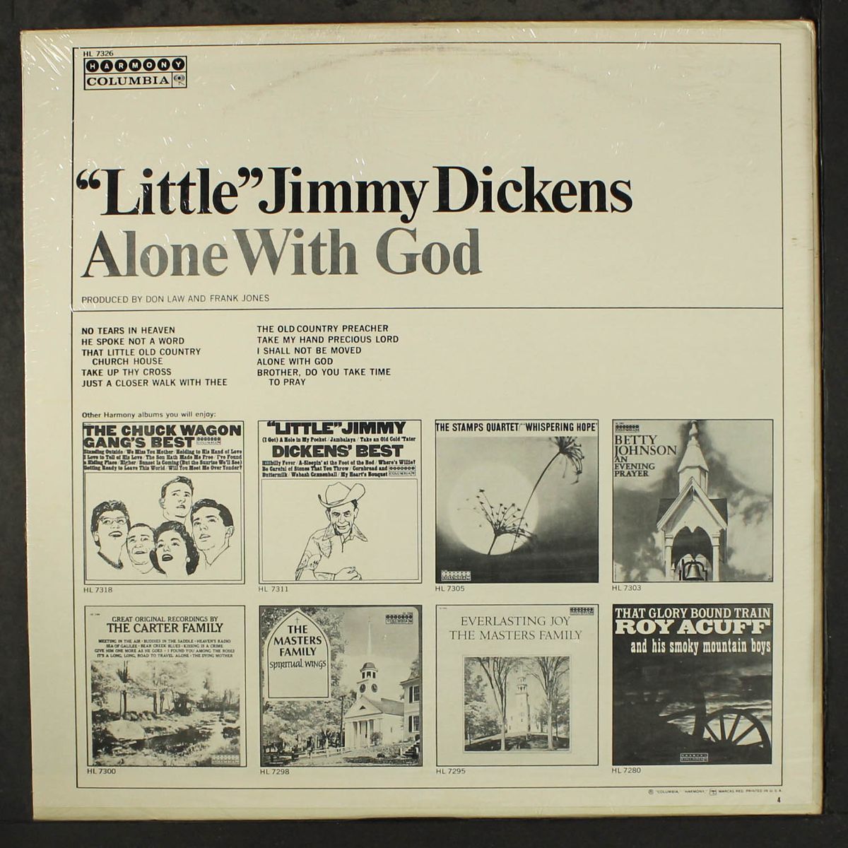 alone with god by LITTLE JIMMY DICKENS