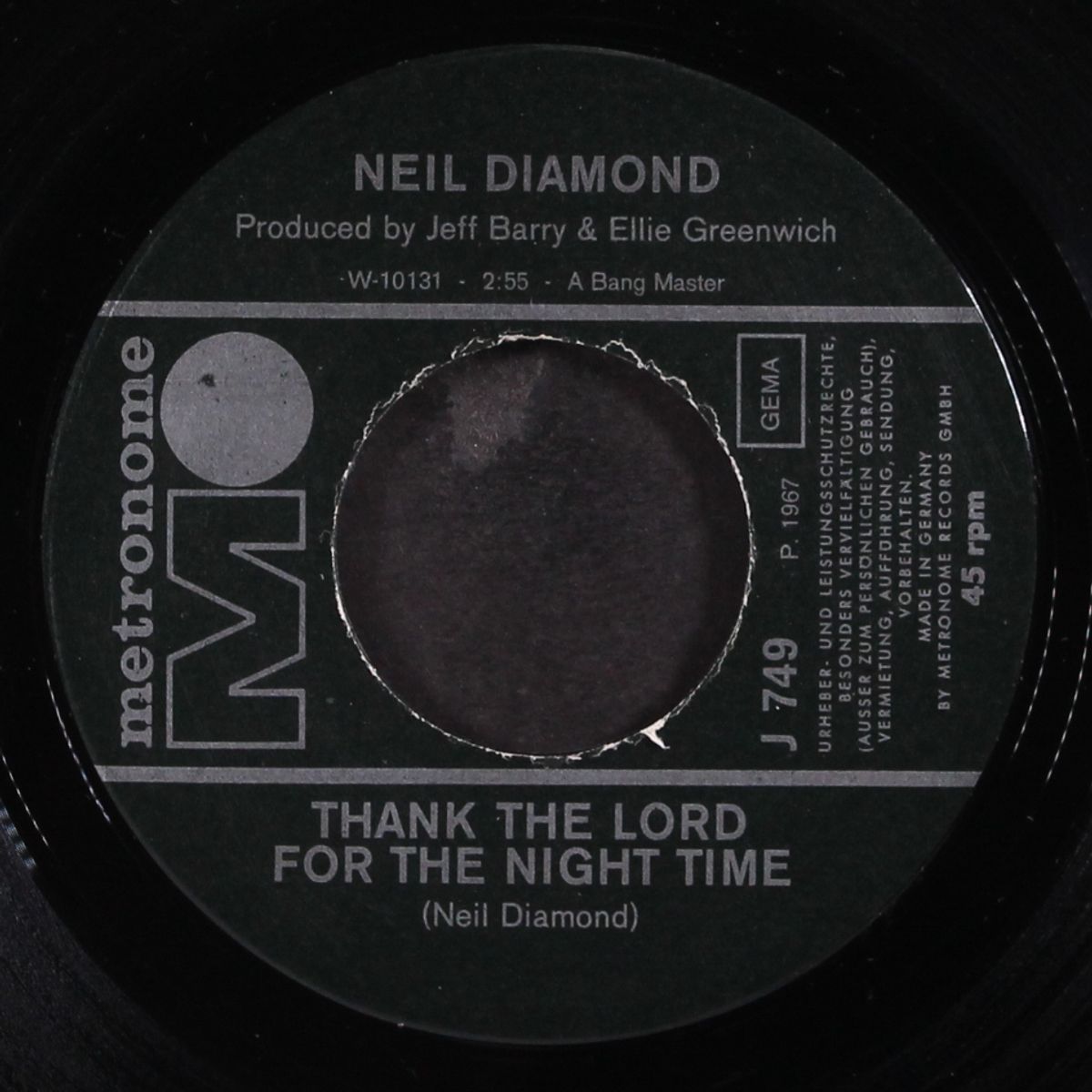thank the lord for the night time by NEIL DIAMOND