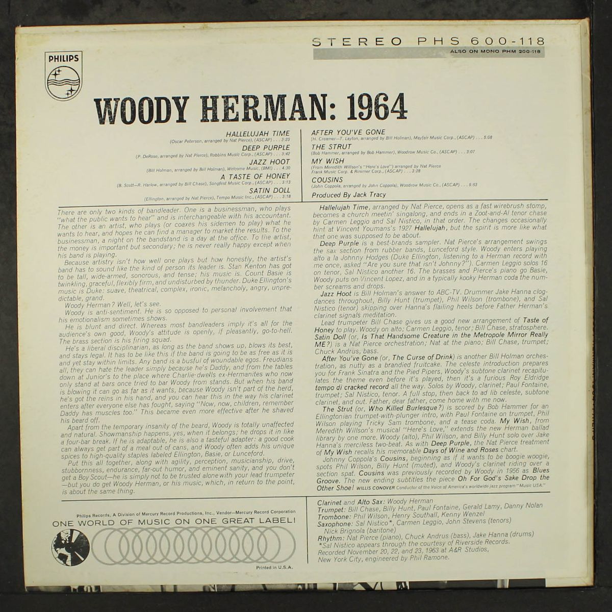 woody herman: 1964 by WOODY HERMAN