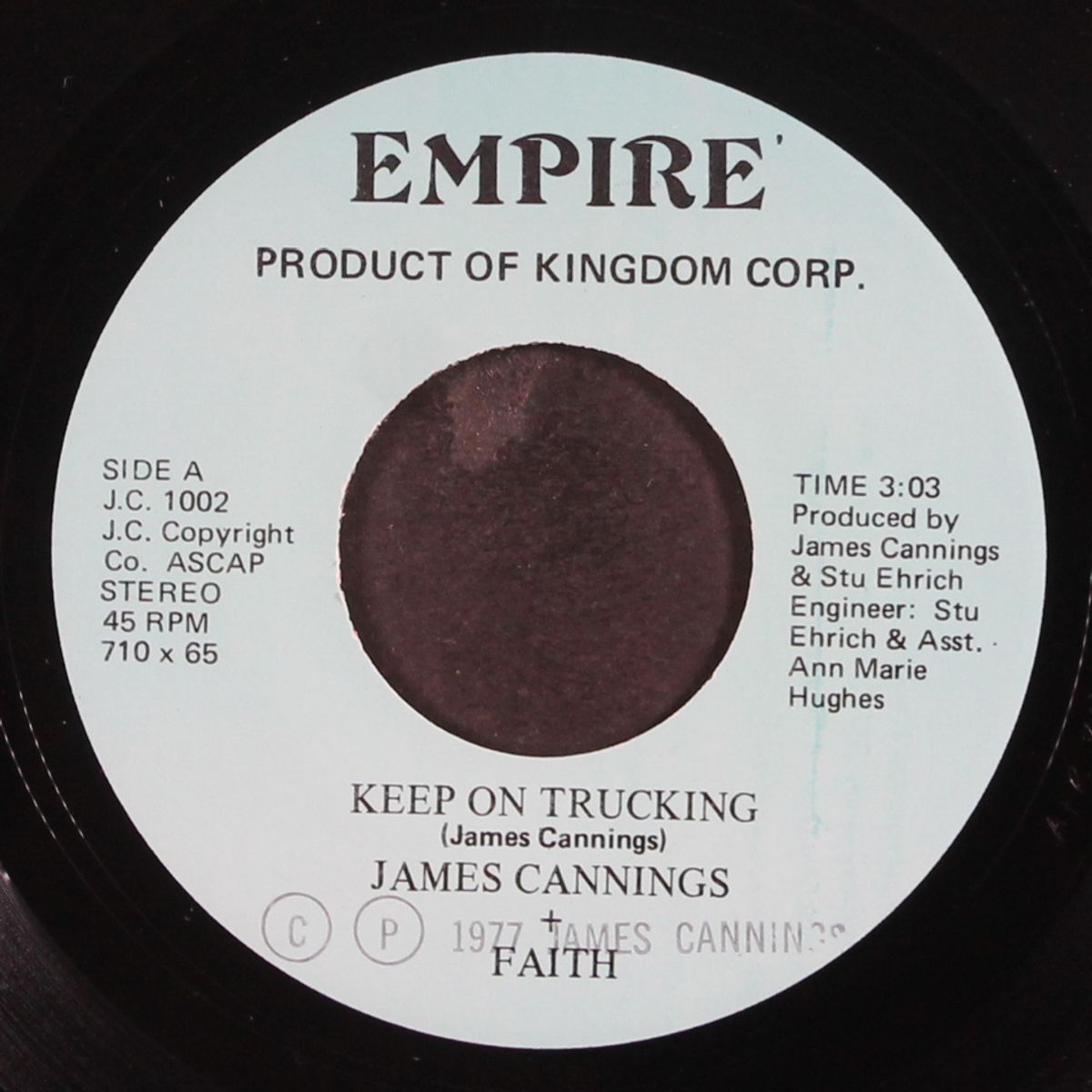 keep on trucking / you make me happy by JAMES CANNINGS & FAITH