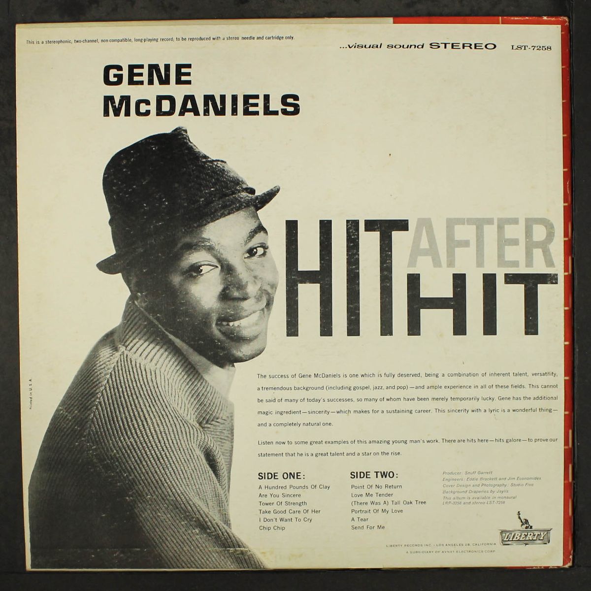 hit after hit by GENE MCDANIELS